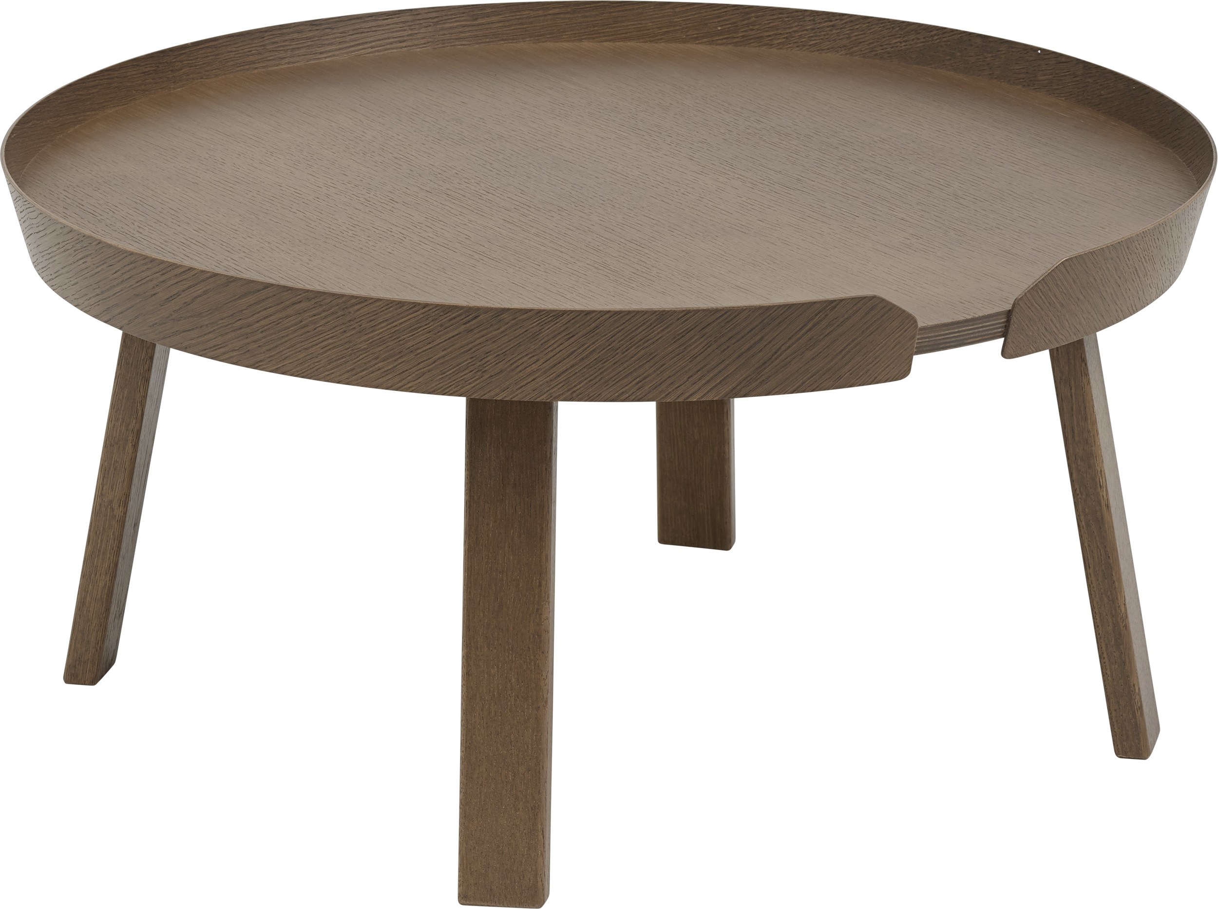 Stolik kawowy Around L ciemnobrązowy