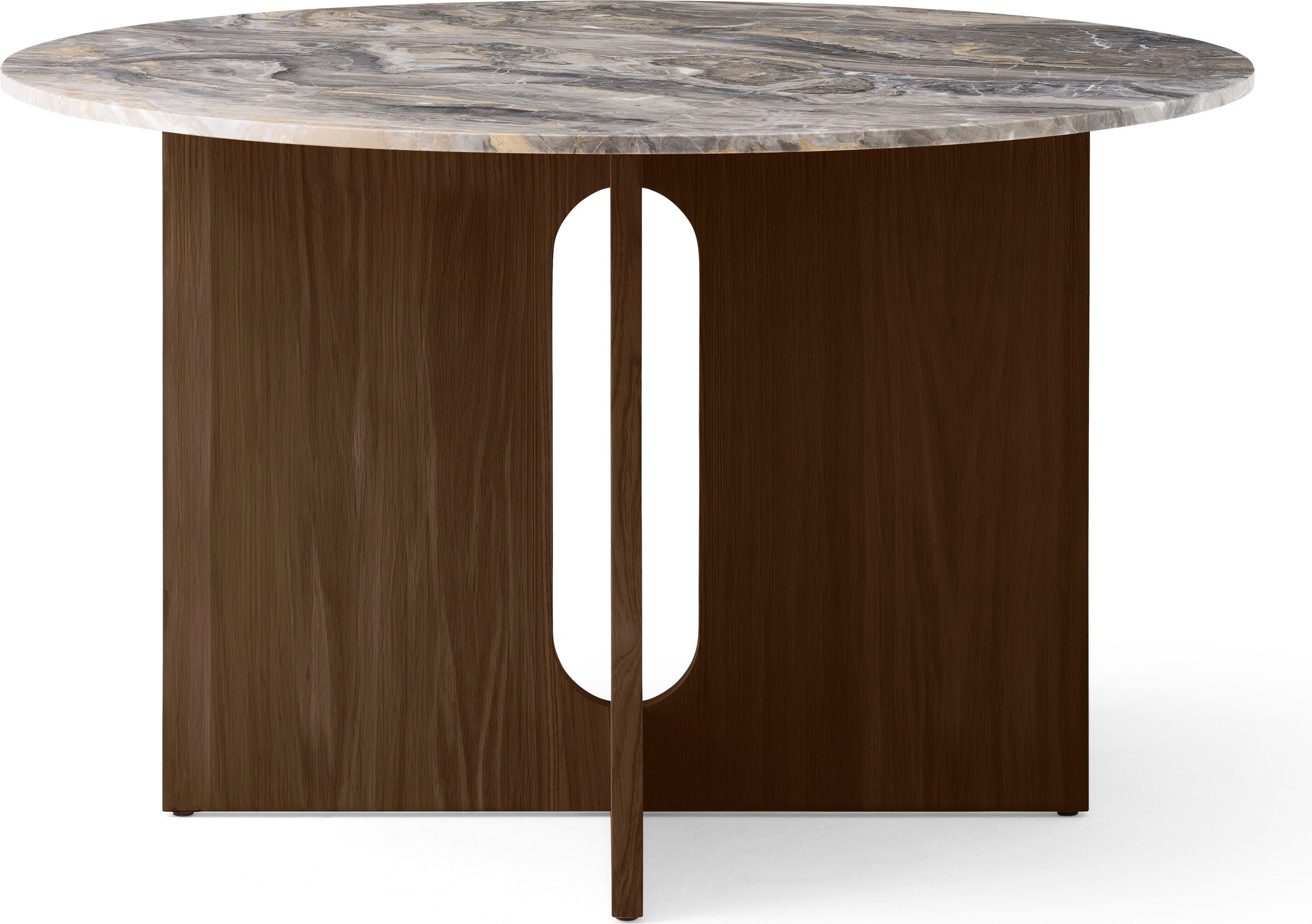 Stół Androgyne Grey Galaxy 120 cm ciemny dąb