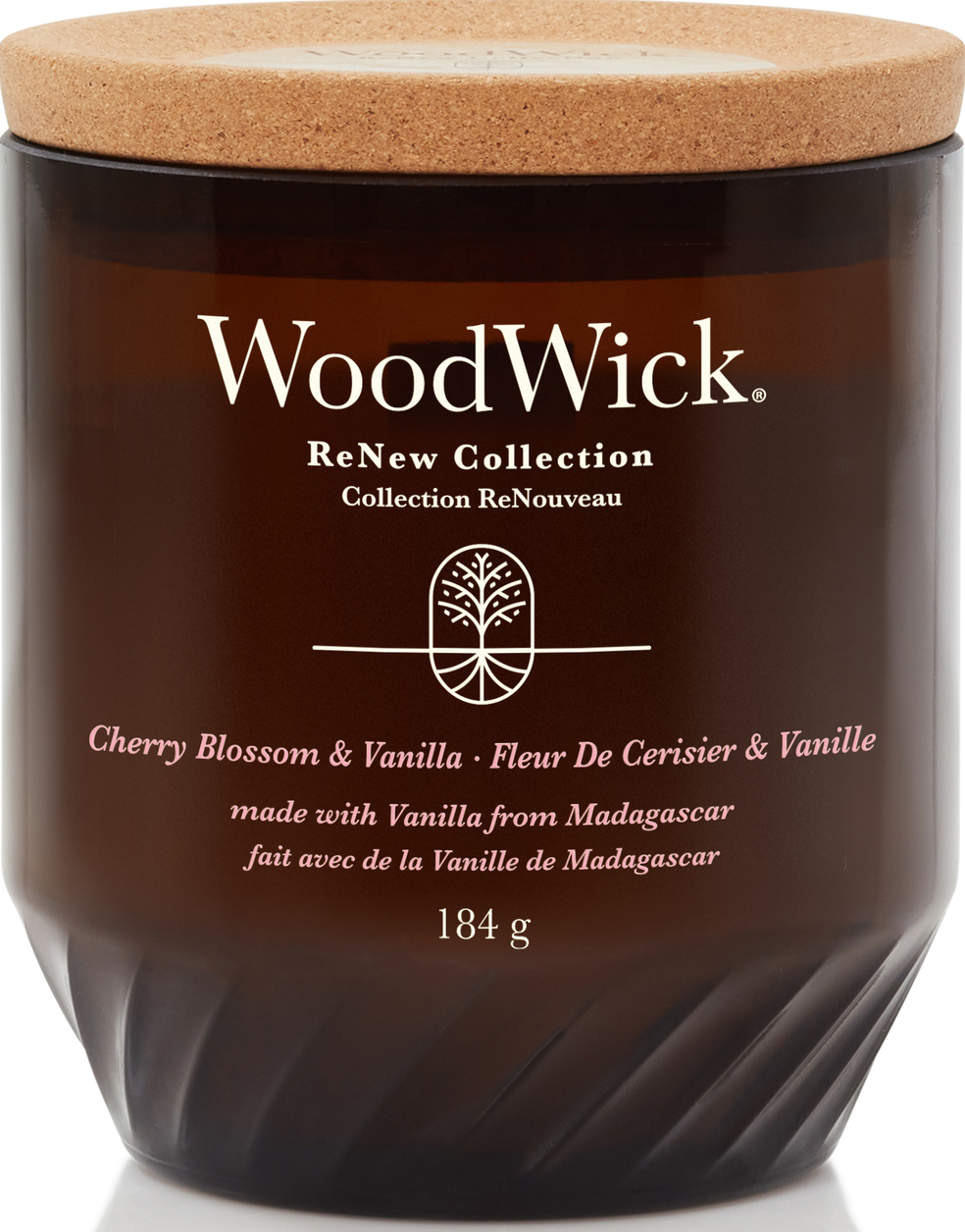Świeca ReNew WoodWick Cherry Blossom & Vanilla średnia