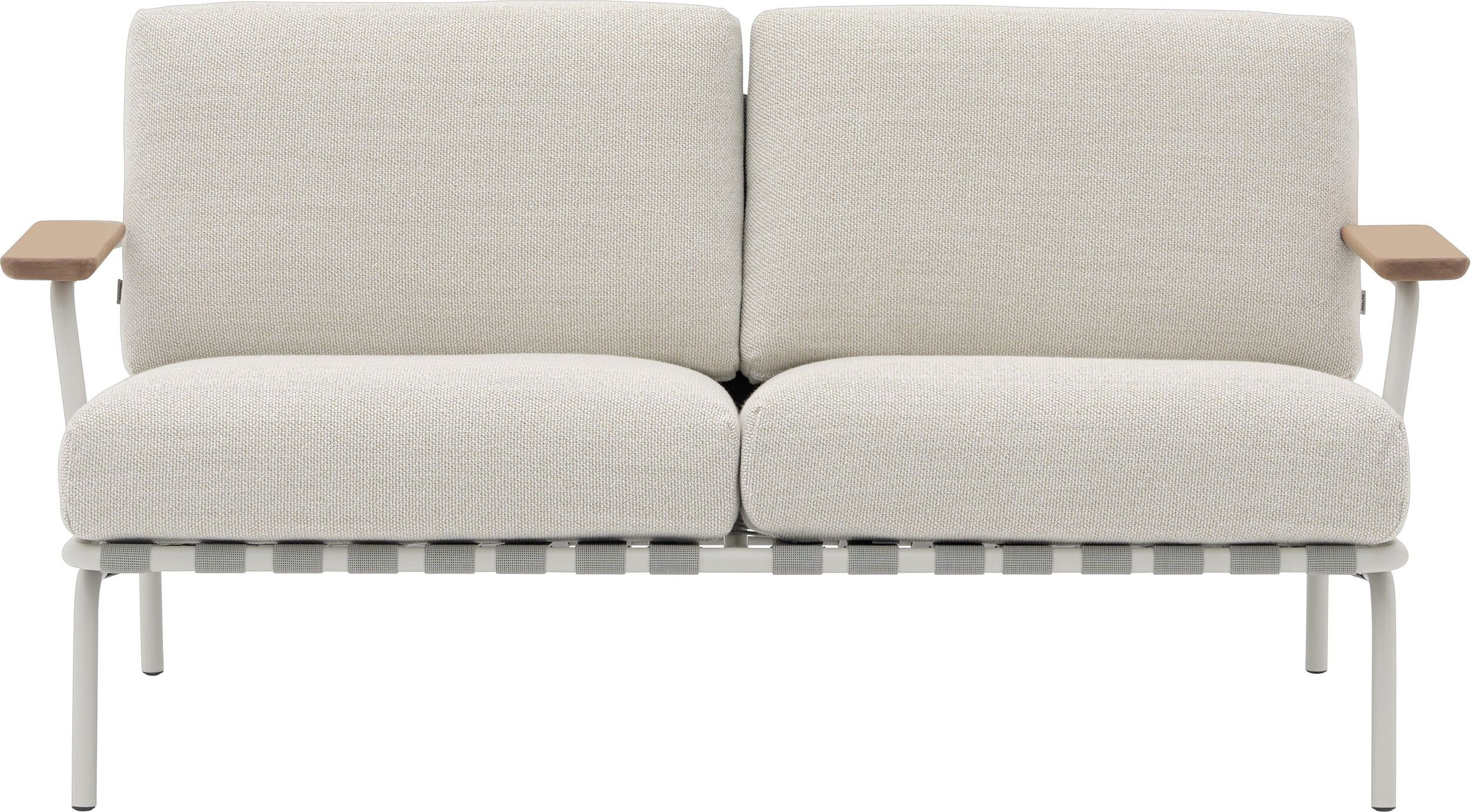 Sofa ogrodowa Settle beżowa dwuosobowa