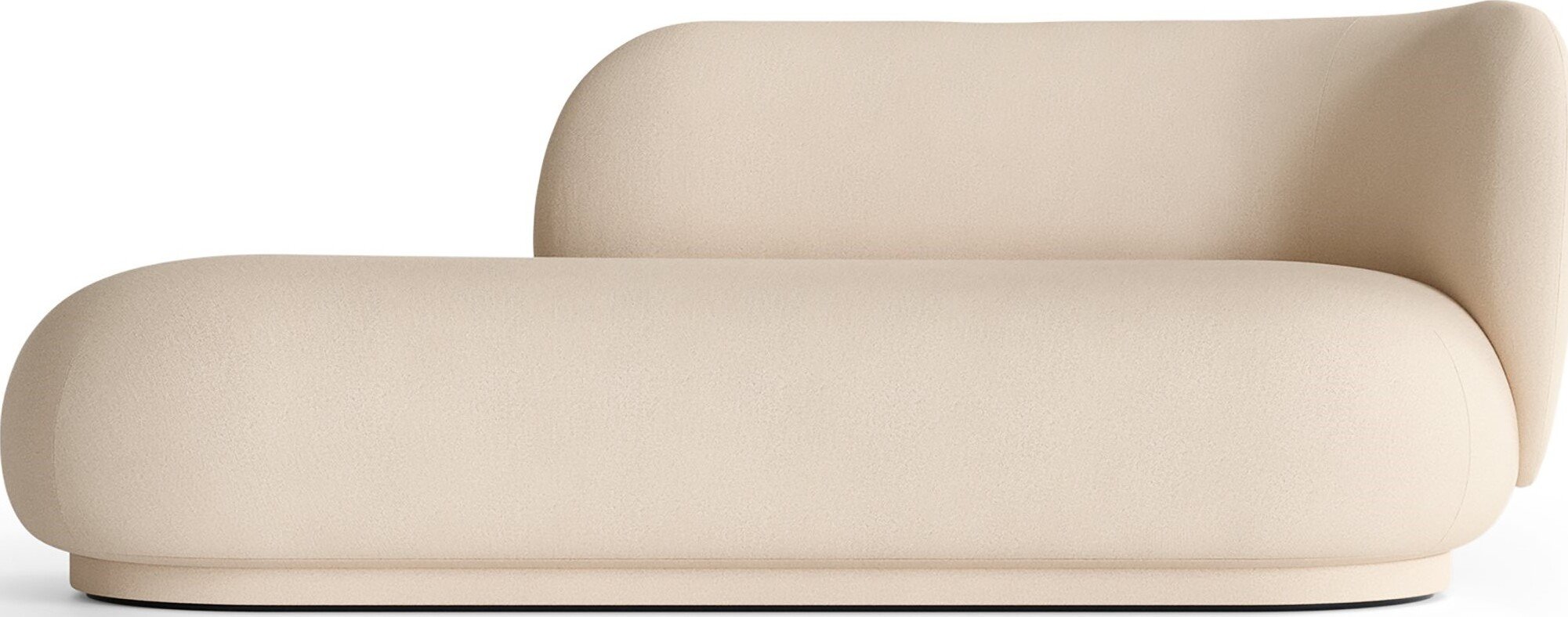 Leżanka prawostronna Rico Brushed kremowy