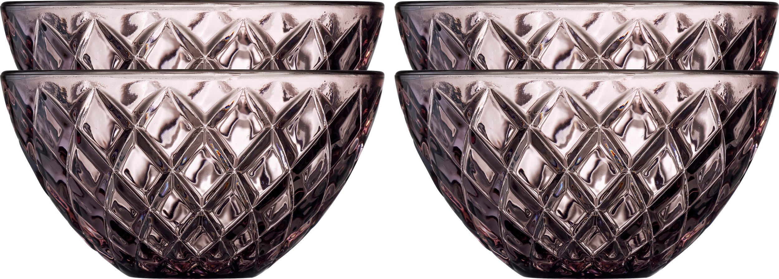 Miseczki do serwowania Sorrento 12 cm różowe 4 szt.