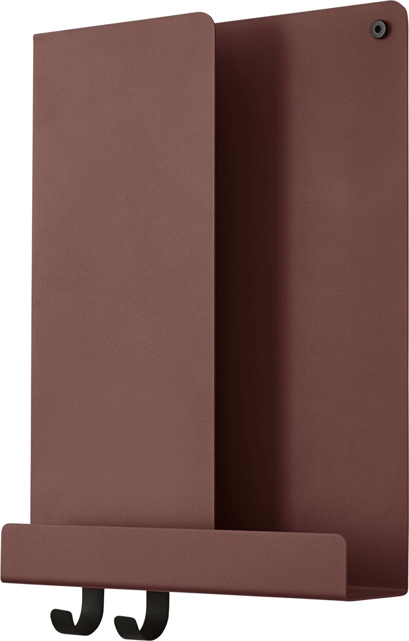 Półka ścienna Folded 29,5 x 40 cm czerwona