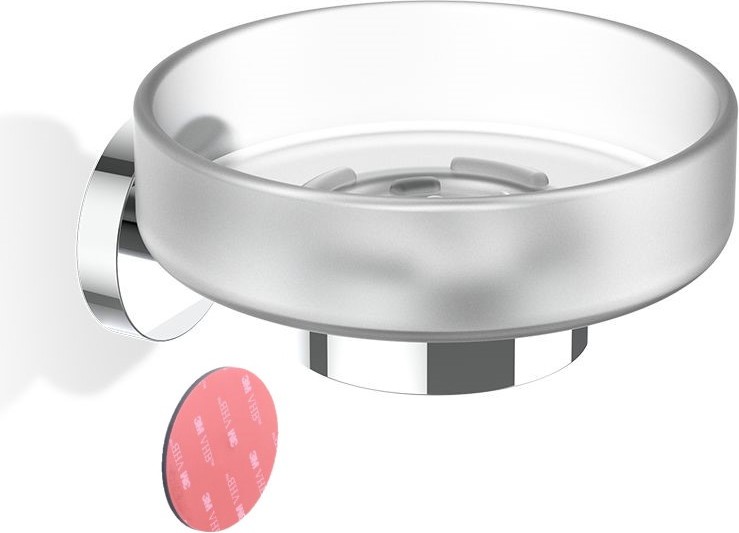 Mydelniczka Basic chrom ścienna montaż samoprzylepny