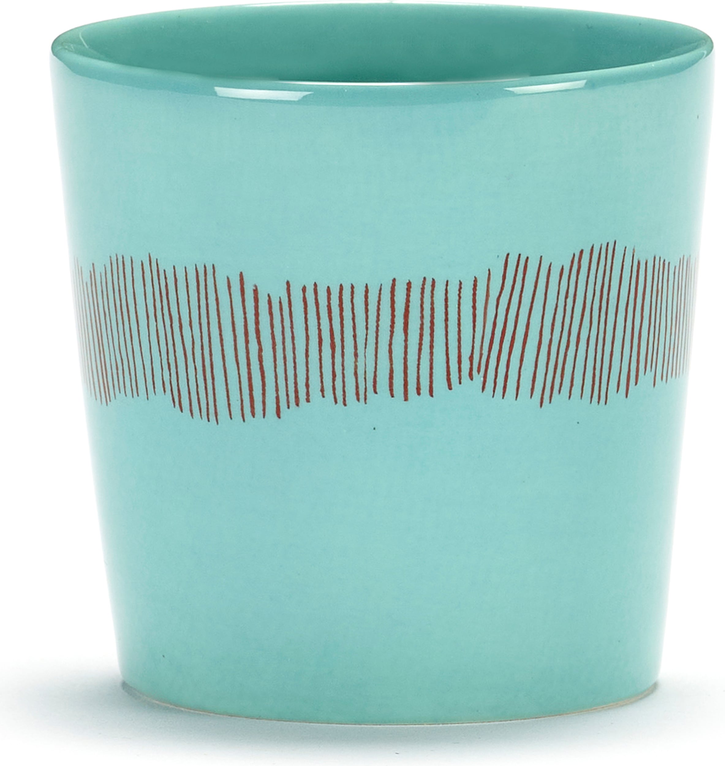 Kubki do kawy Feast 250 ml niebiesko-czerwone 4 szt.