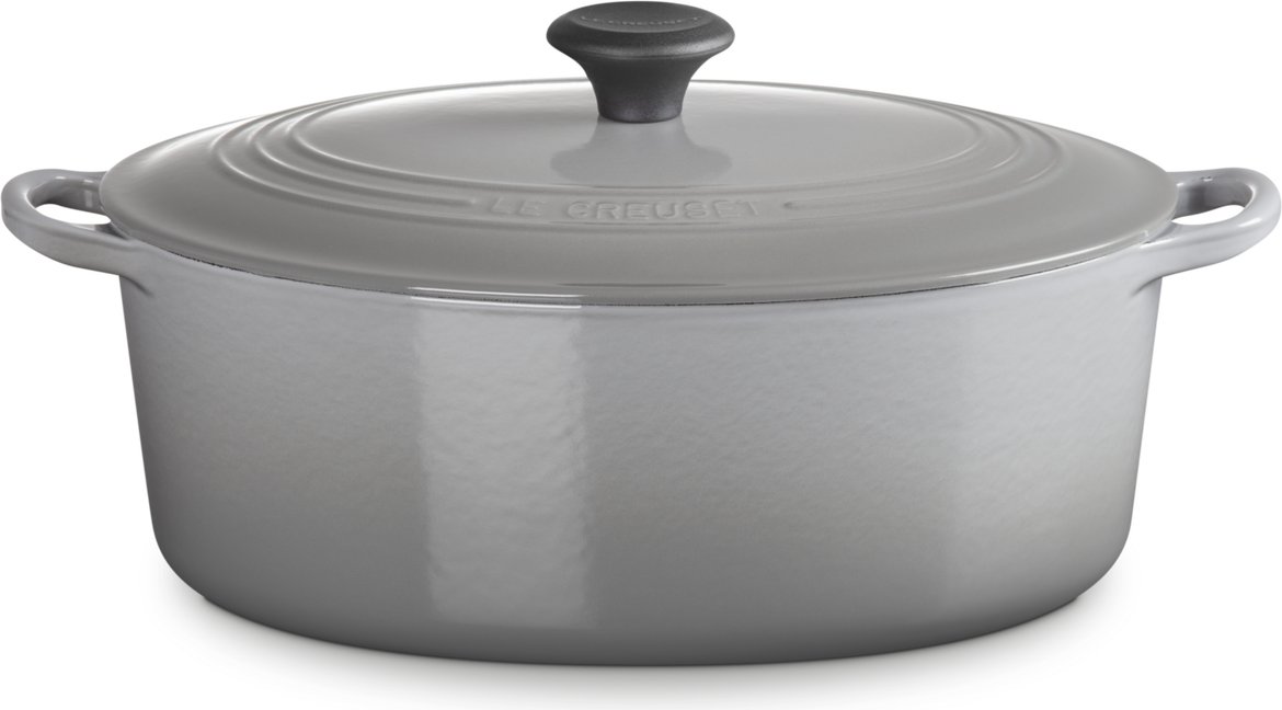Brytfanna Le Creuset owalna 31 cm jasnoszara