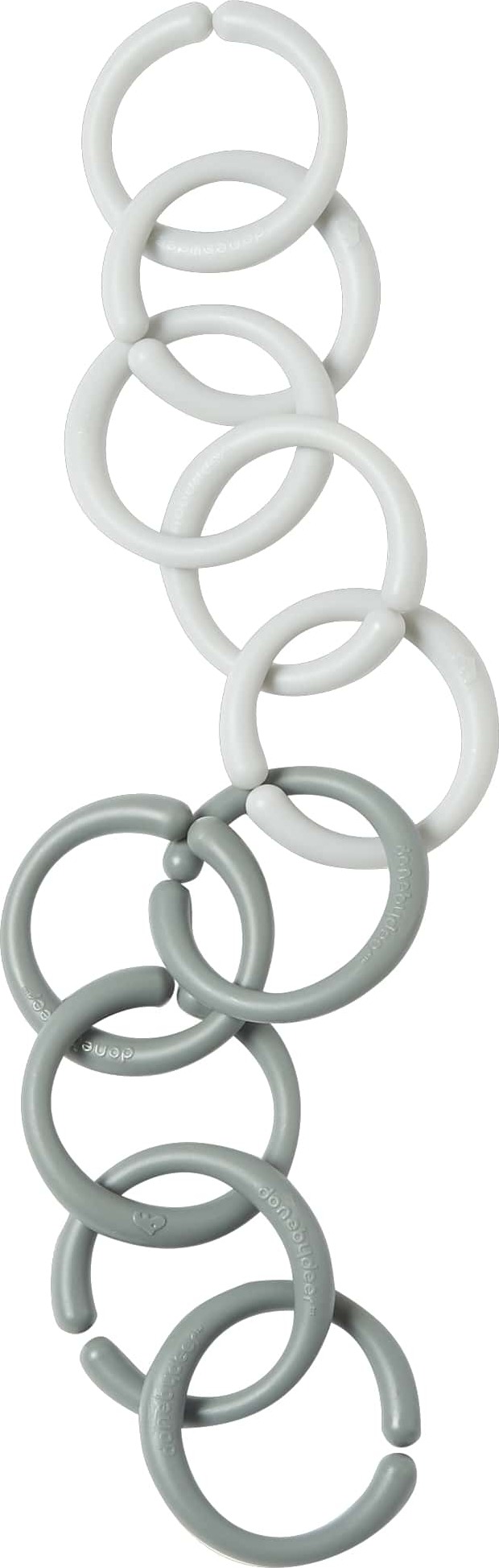 Zawieszki uniwersalne Done by deer 10 szt. szare