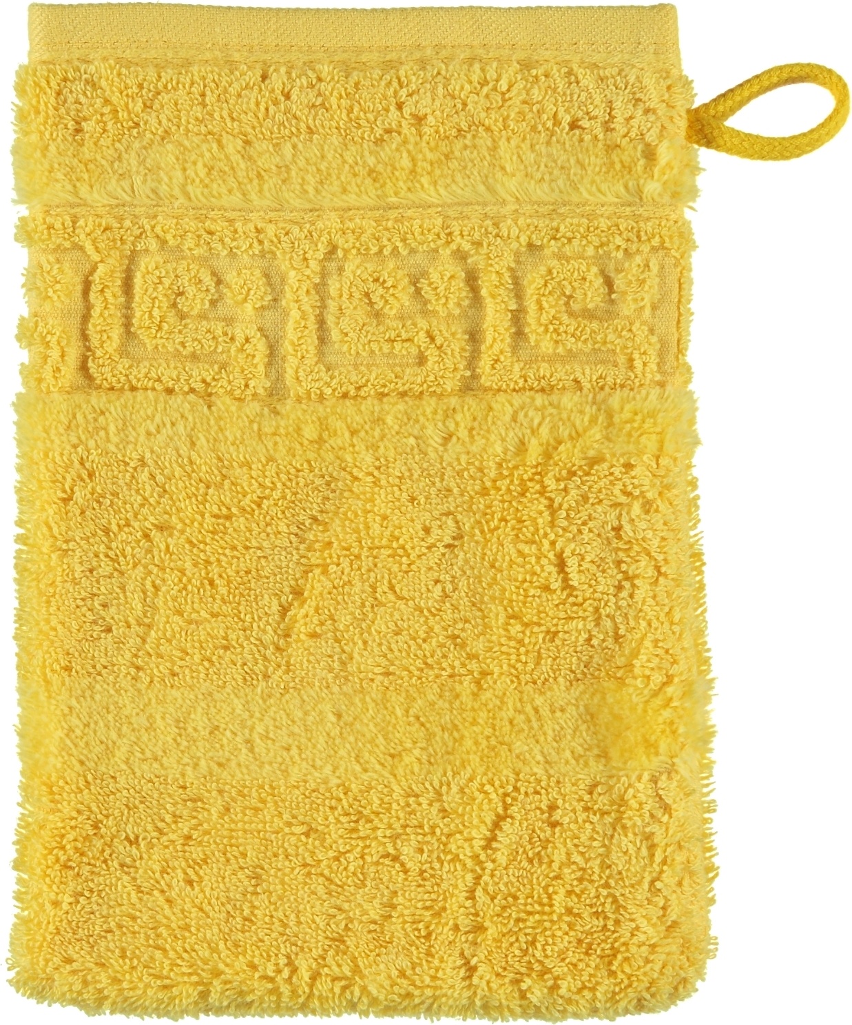 Rękawica kąpielowa Noblesse 16 x 22 cm żółta