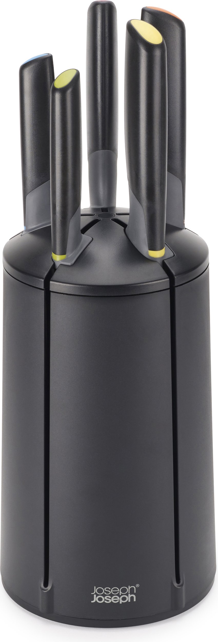 Blok z 5 nożami Elevate kolorowe obrotowy