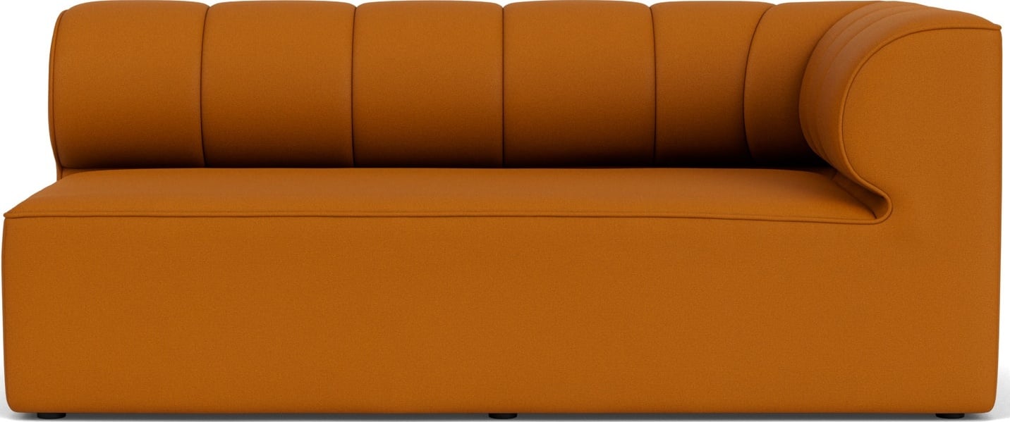 Narożnik prawostronny sofy modułowej Eave Seamline 86 x 172 cm ciemnopomarańczowy