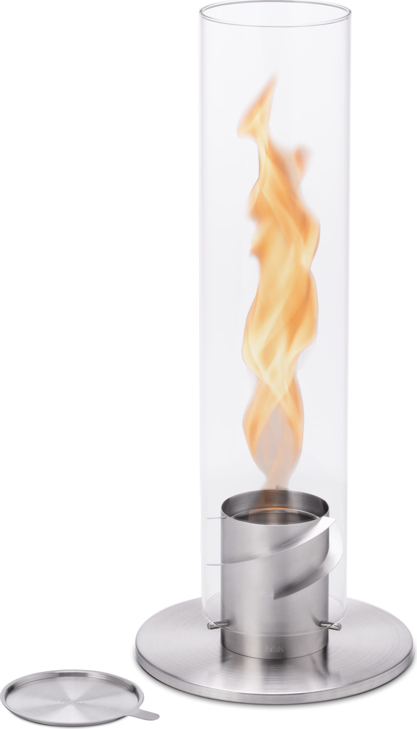 Latarnia Spin duża srebrna z podstawą