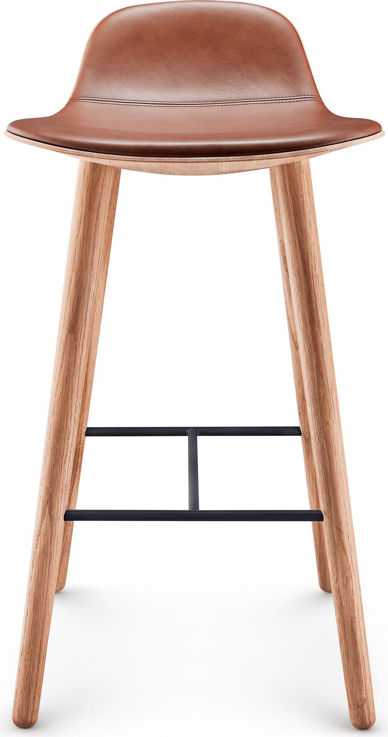 Stołek barowy Yuuga 75 cm koniakowy