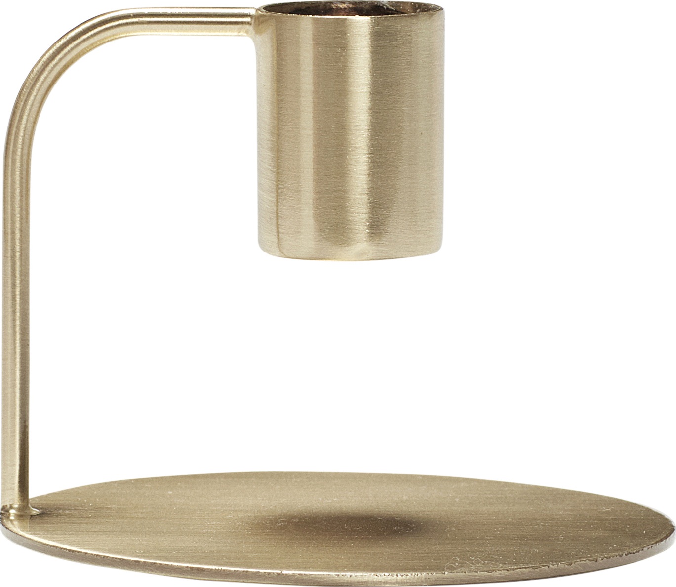 Świecznik Hübsch złoty metalowy