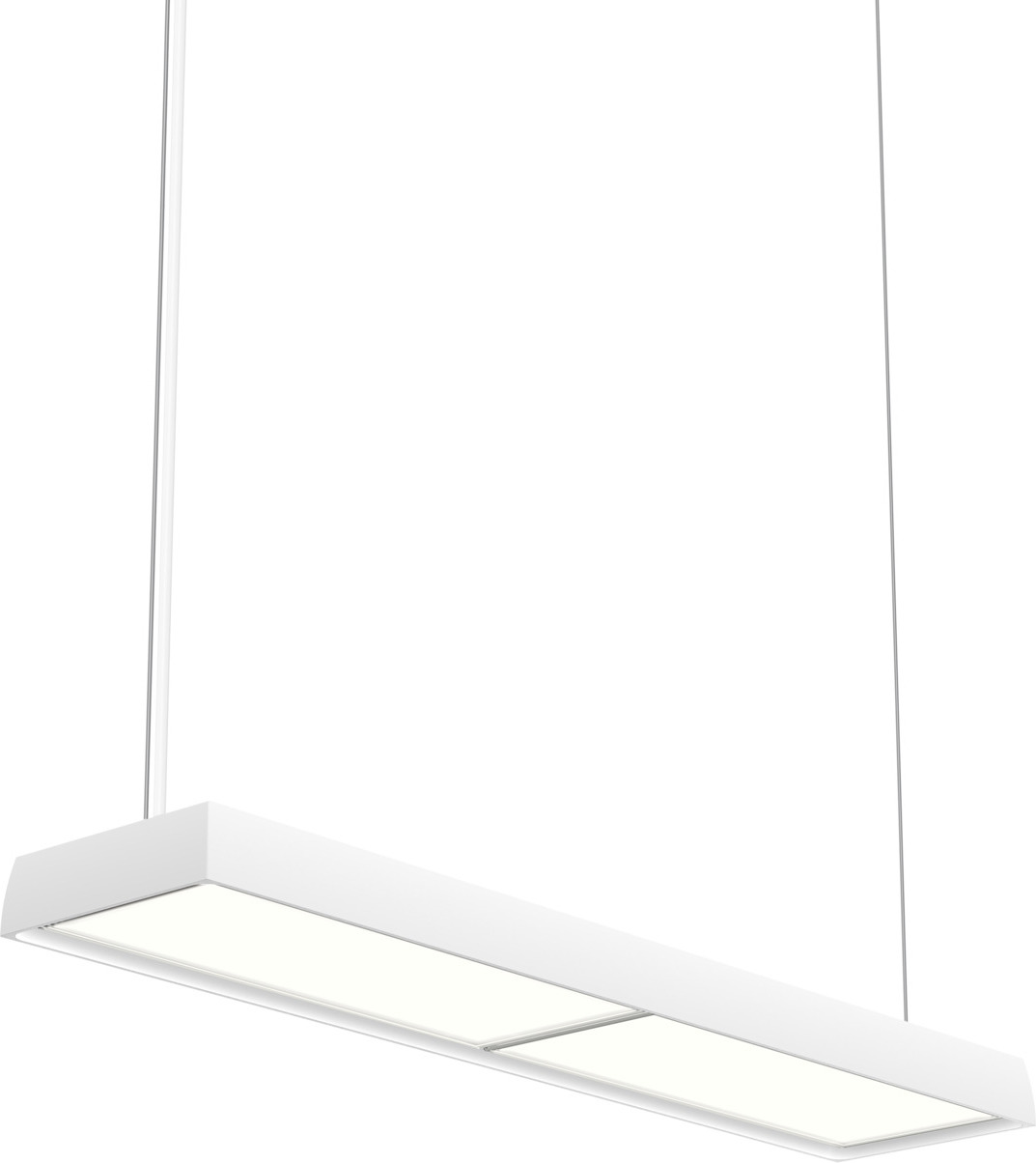 Lampa wisząca Slim Box Suspended LED 4000K HO biała z dyfuzorem opal sterowanie oświetleniem Bluetooth