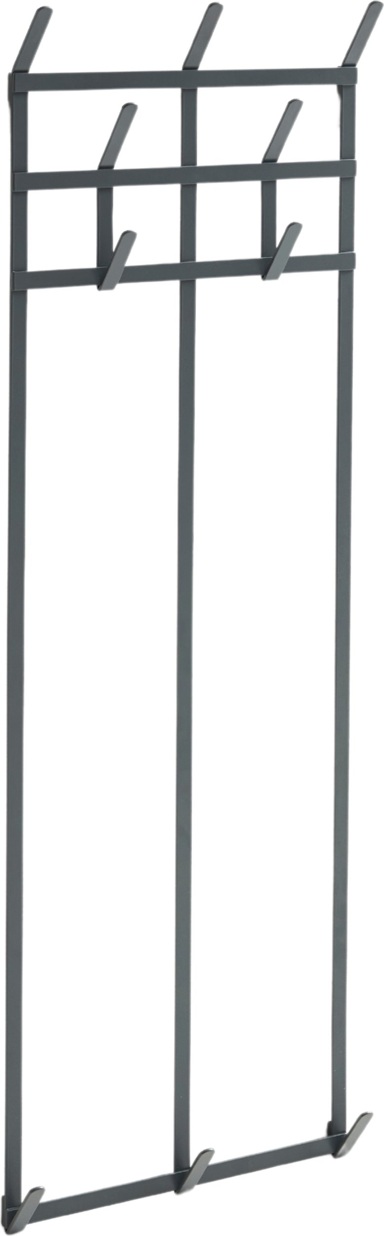 Wieszak ścienny Tape L w kolorze węgla