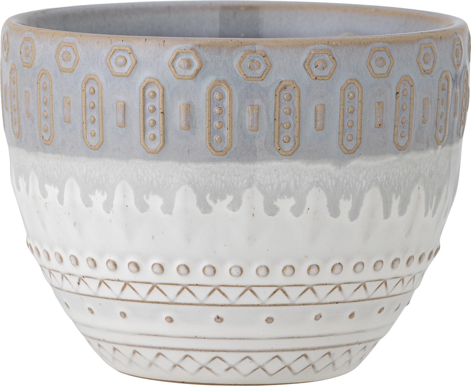 Osłonka na doniczkę Basel 14 cm szara