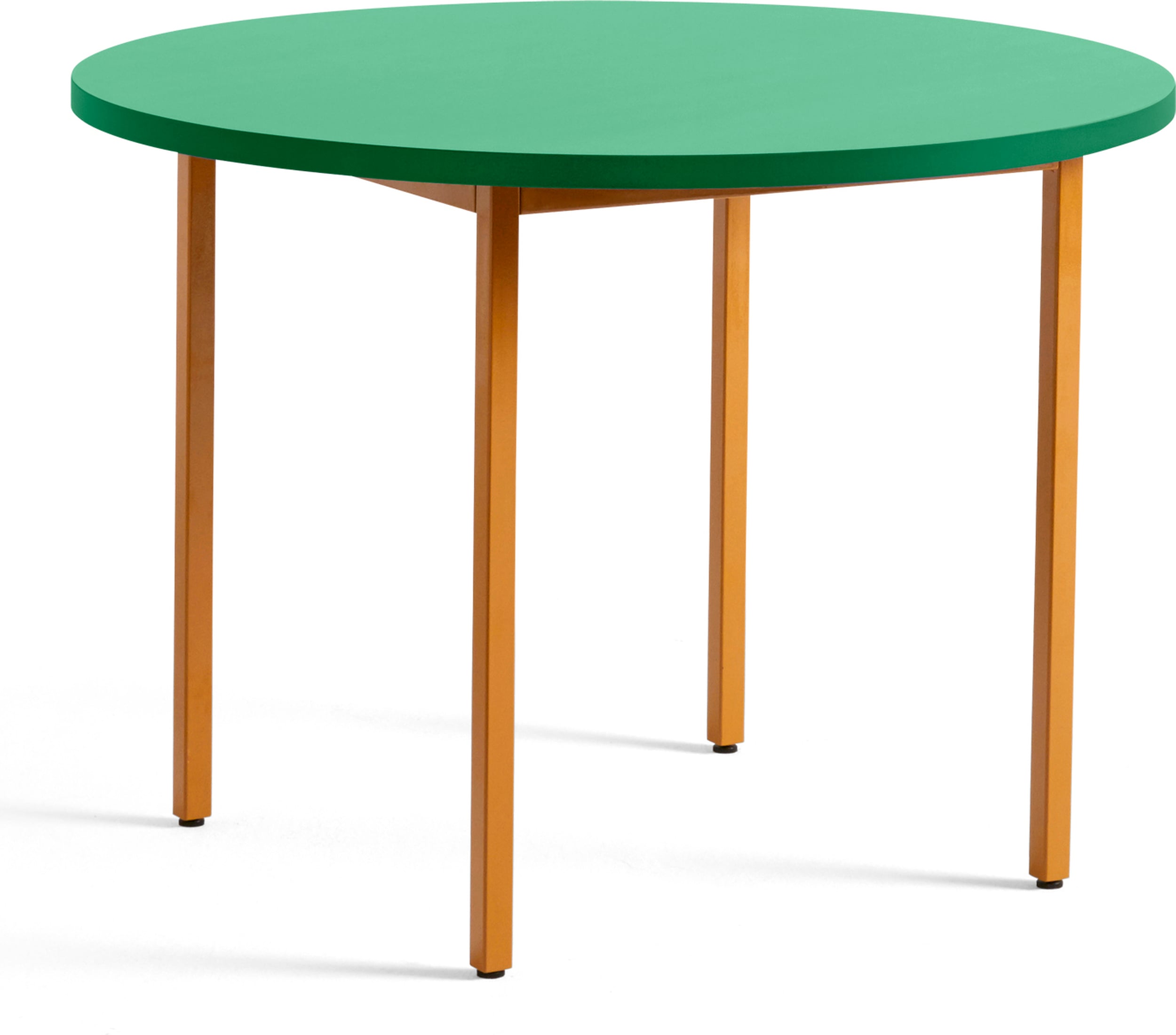 Stół Two-Colour okrągły 105 x 74 cm zielono-pomarańczowy