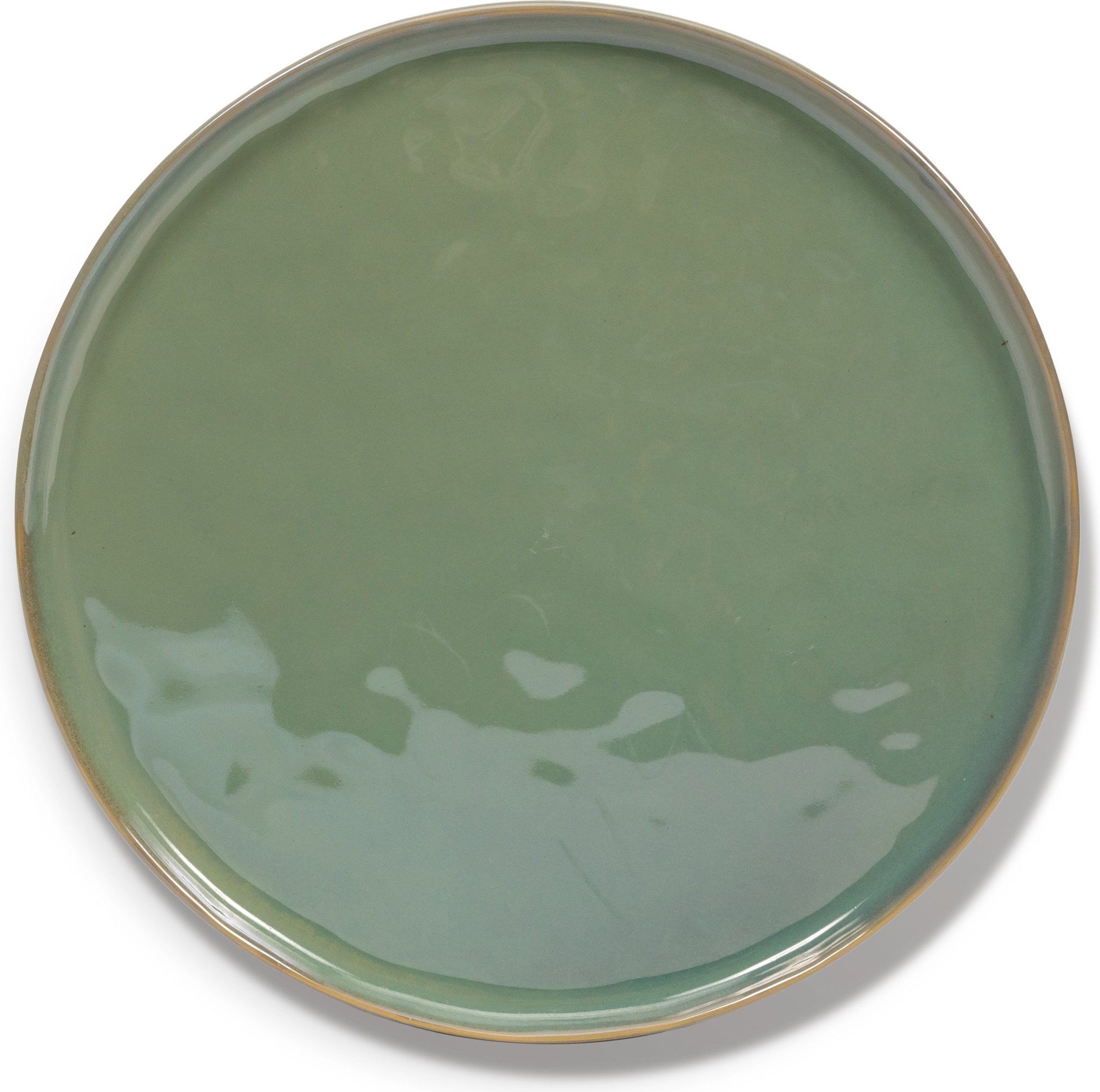 Talerz obiadowy Pure płaski 28 cm zielony