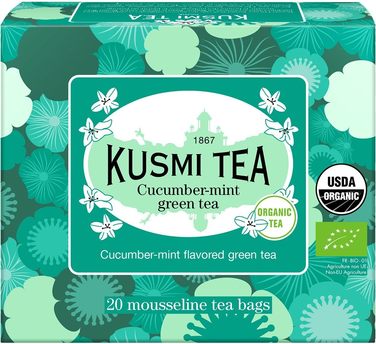 Herbata zielona bio Organic Cucumber-Mint w torebkach muślinowych 20 szt.