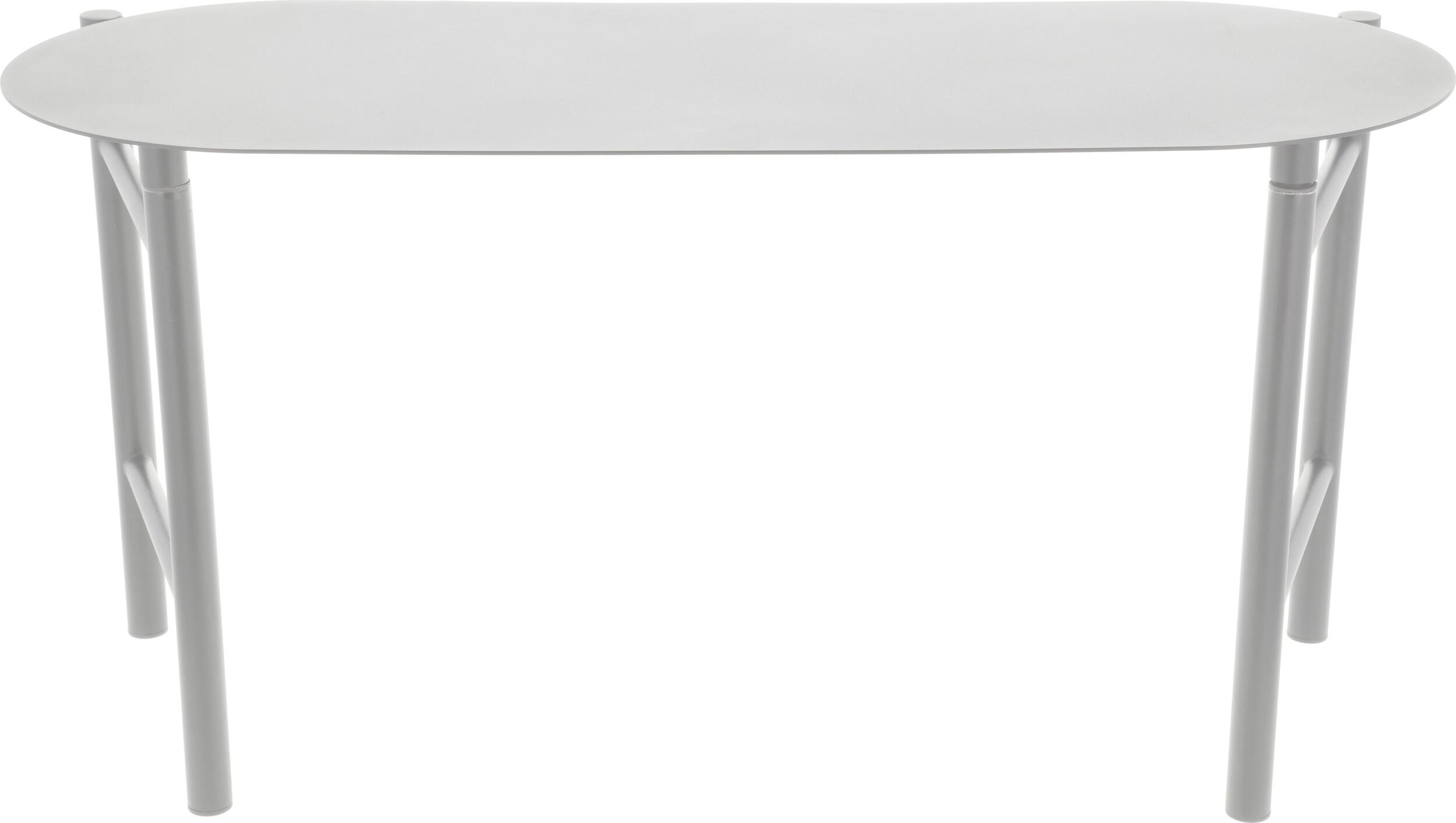 Ławka ogrodowa Disc jasnoszara składana