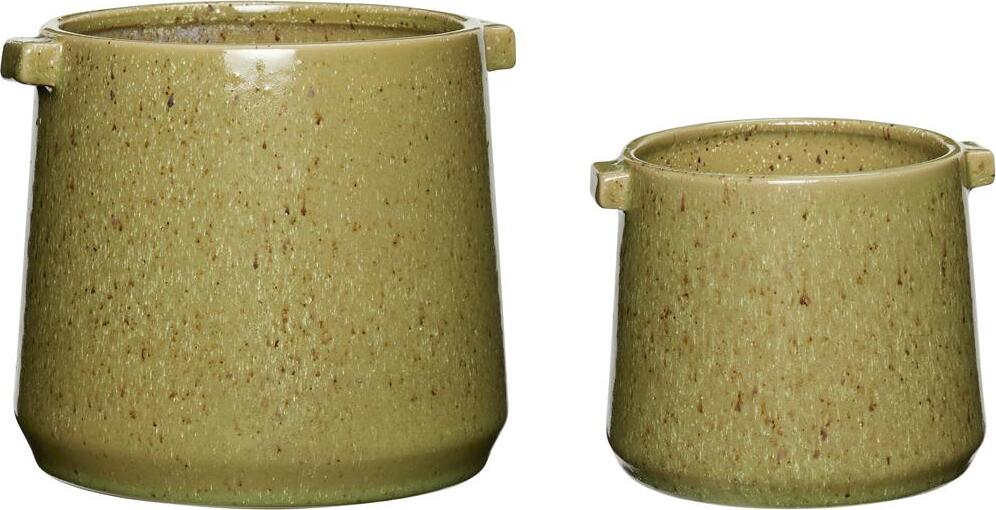 Osłonki na doniczki Vibe zielone 2 szt.