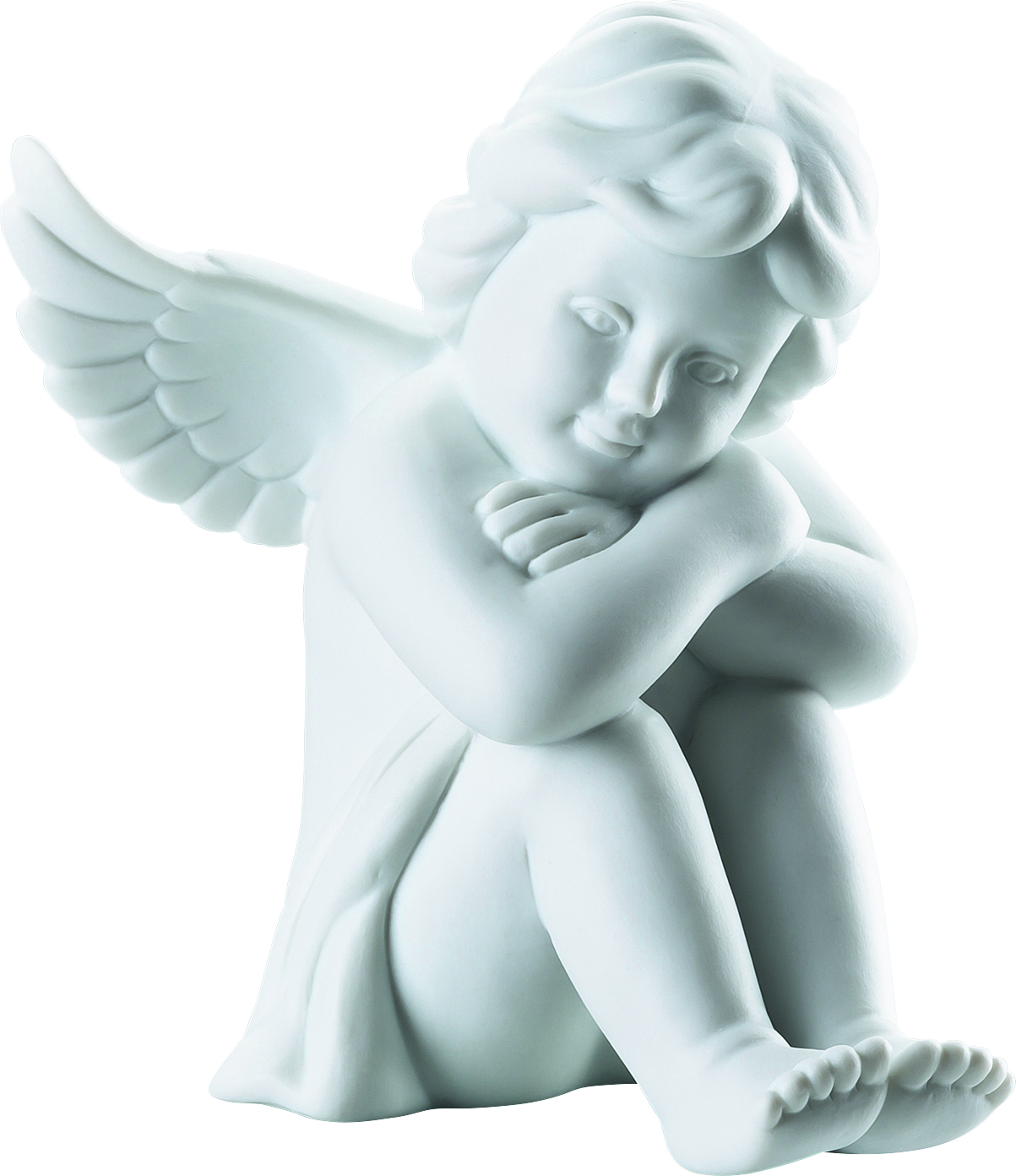 Figurka Classic anioł podparty średni