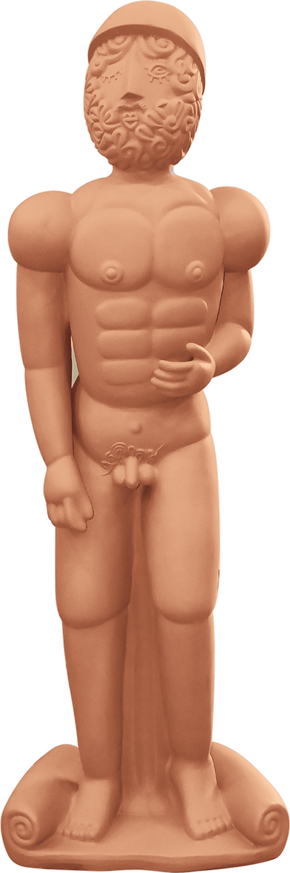 Rzeźba Bronzo Helmet 11521 140 cm z terakoty