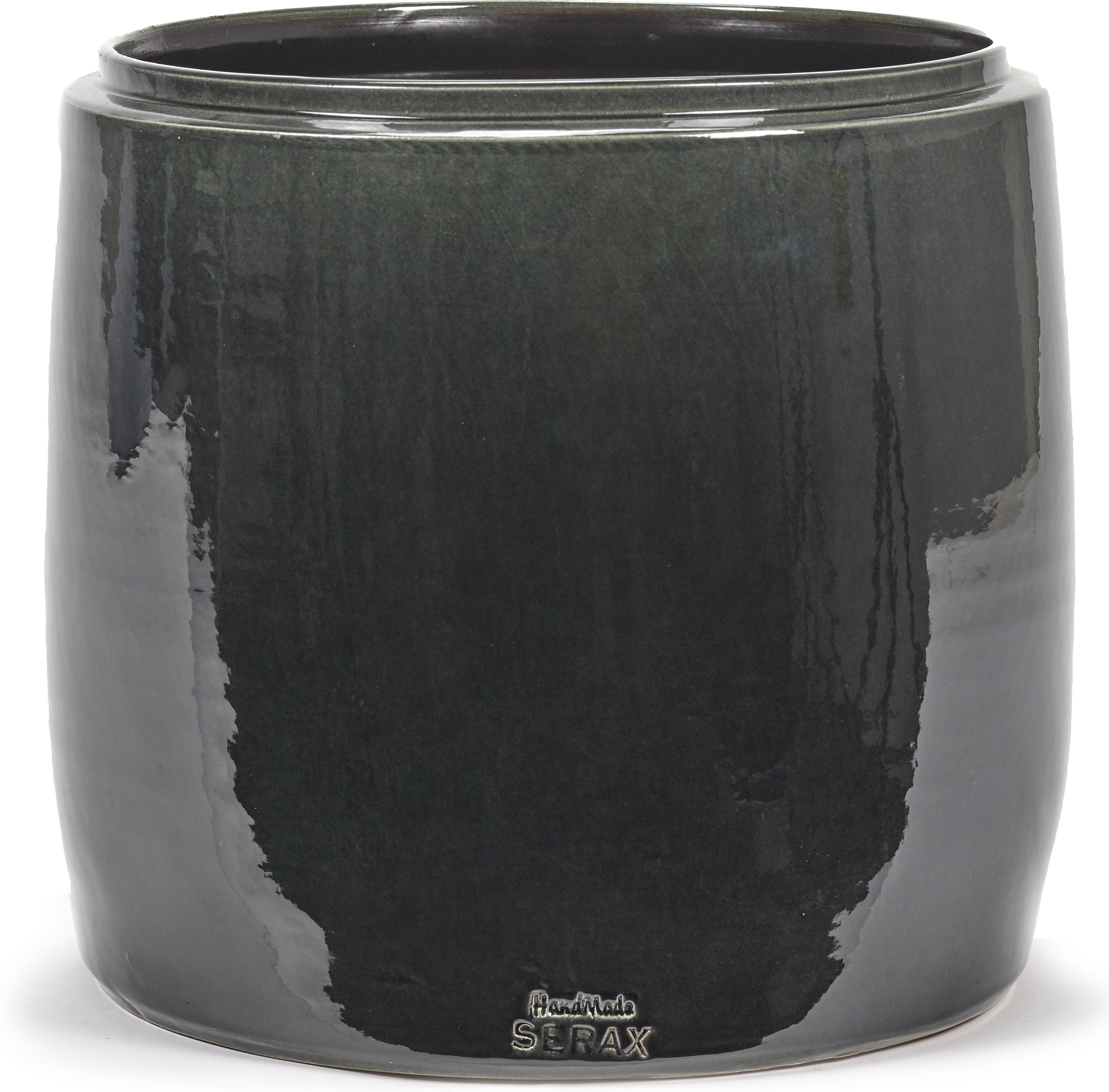 Osłonka na doniczkę Glazed Shades 30 cm ciemnoszara