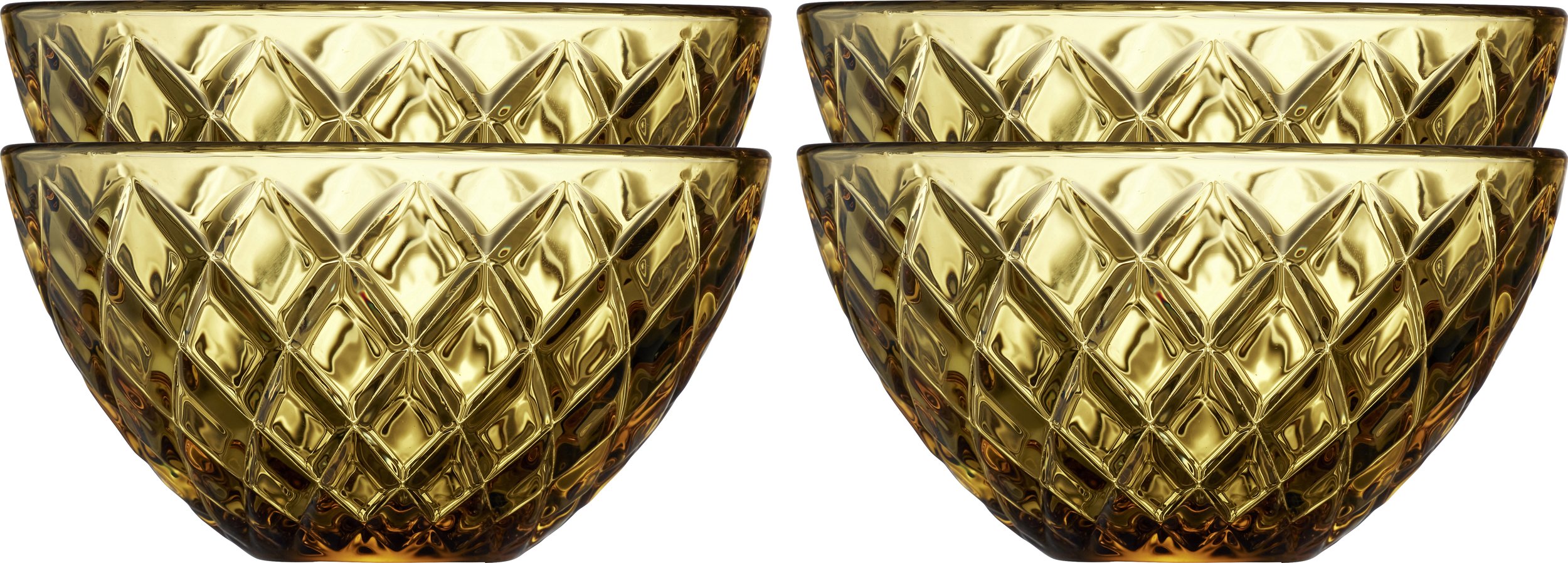 Miseczki do serwowania Sorrento 12 cm bursztynowe 4 szt.