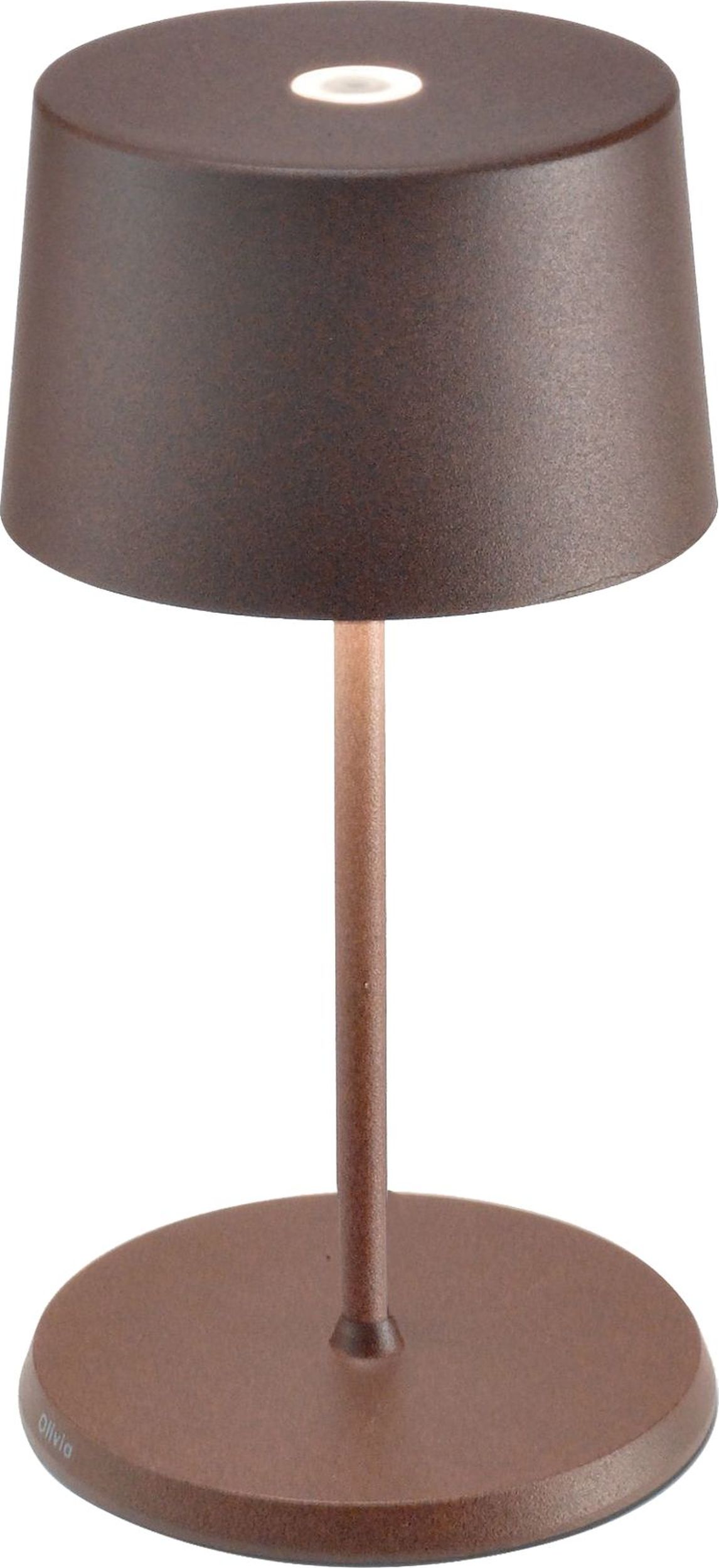 Lampa bezprzewodowa Olivia Mini 22 cm brązowa