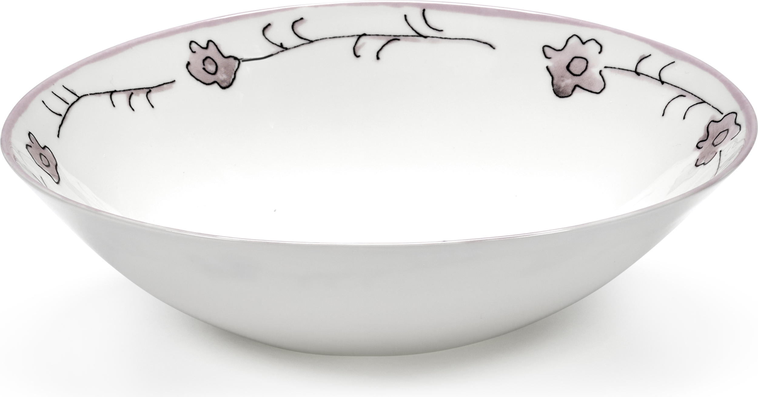 Miska Midnight Flowers Dark Viola 22 cm