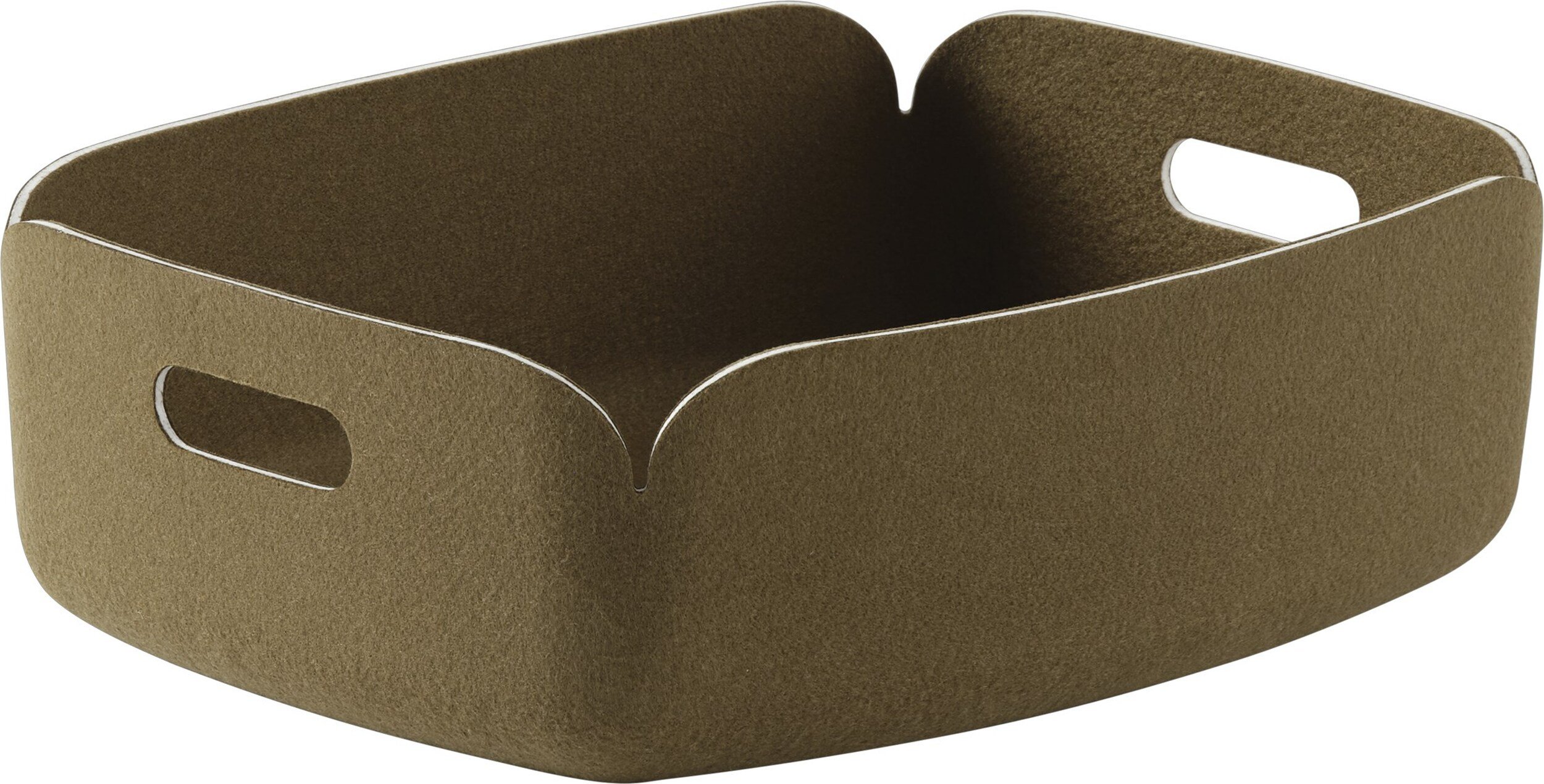 Kosz do przechowywania Restore niski 31 x 40 cm khaki