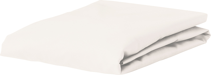 Prześcieradło z gumką Premium Percale 90 x 200 cm kremowe