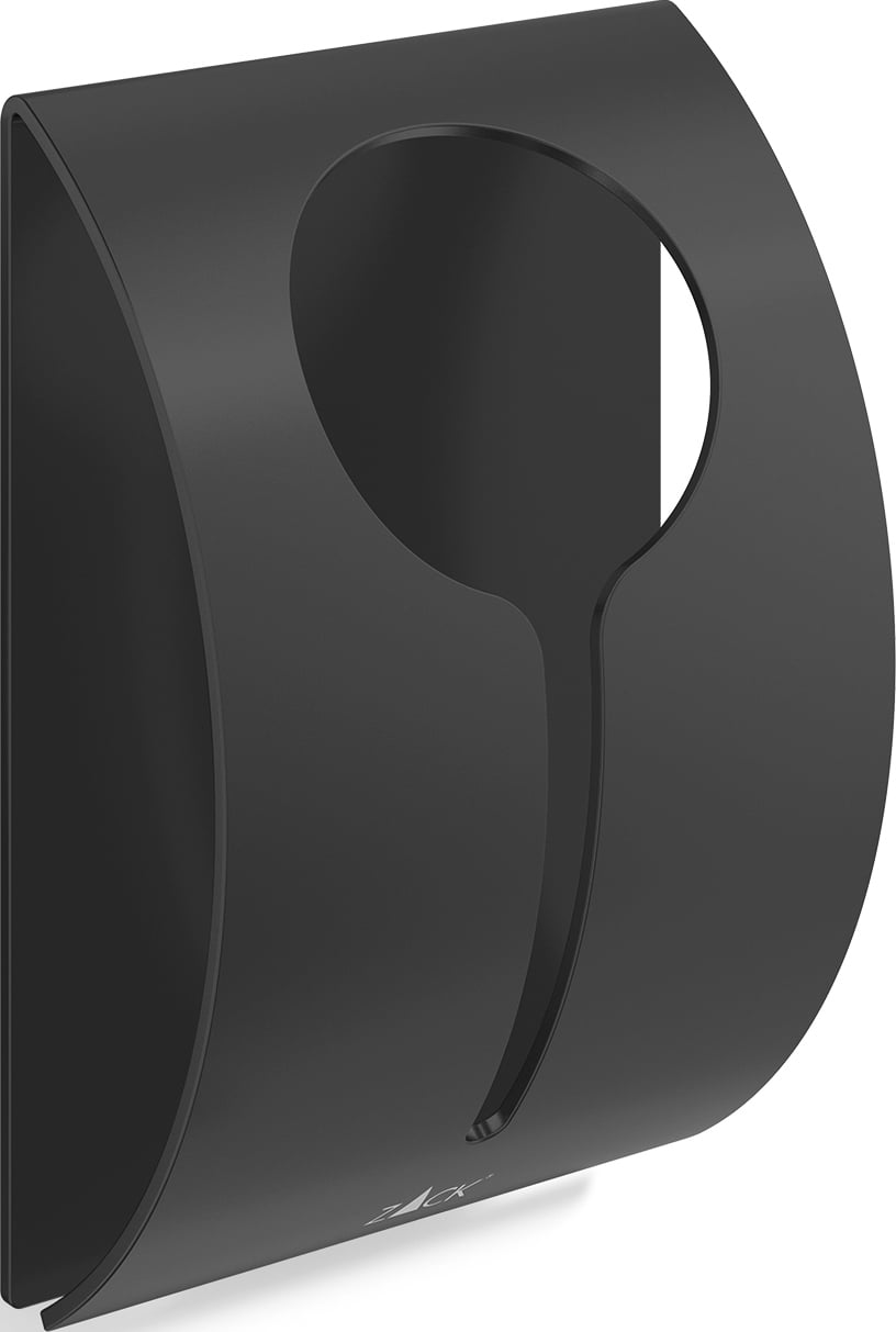 Wieszak na ręcznik Peco czarny stal malowana proszkowo przyklejany