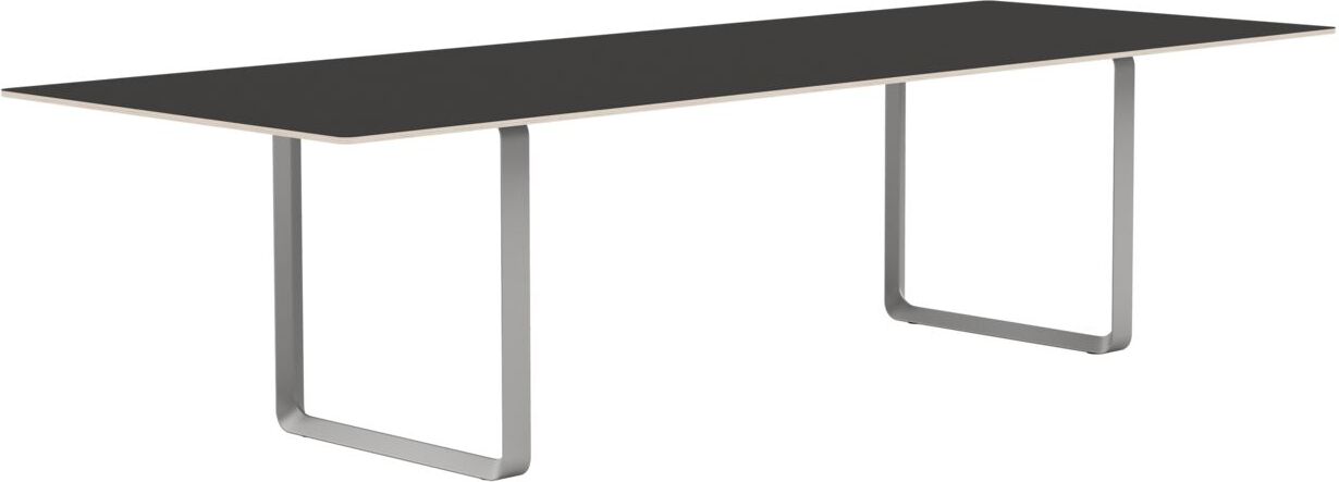 Stół Muuto 295 x 108 cm czarny linoleum nogi szare
