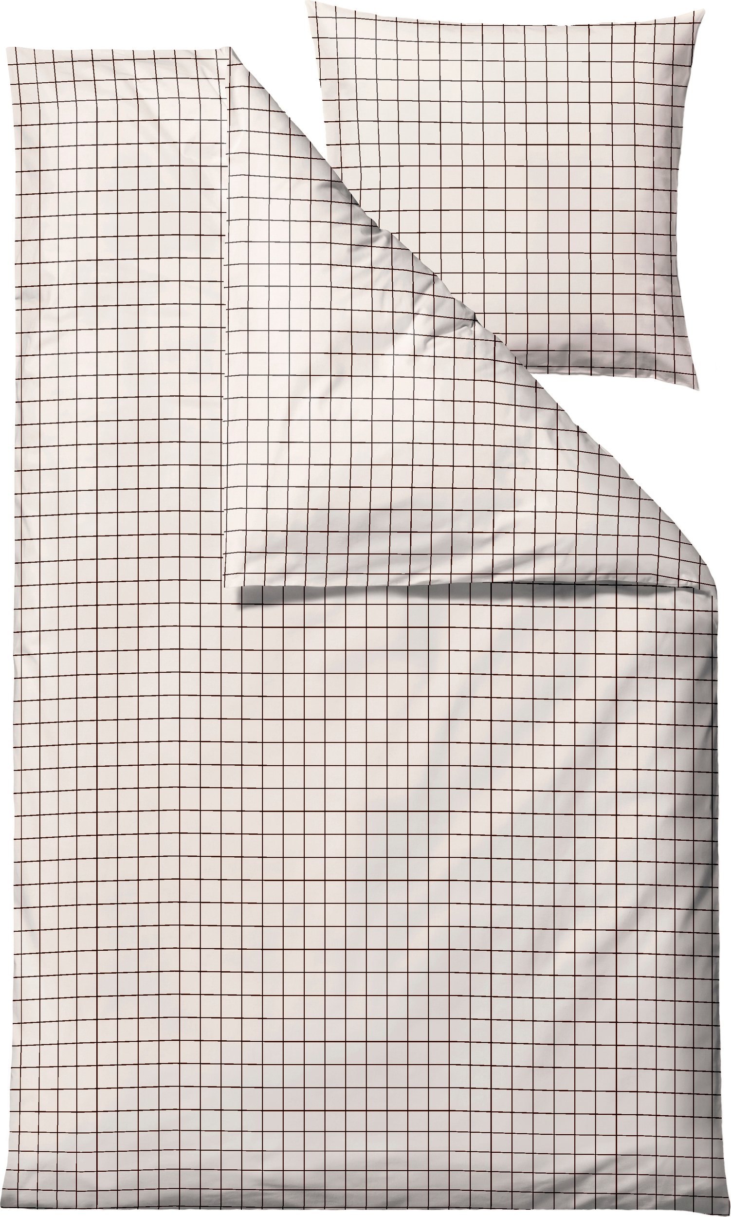 Pościel Vista 140 x 200 cm kremowa z poszewką na poduszkę 60 x 63 cm