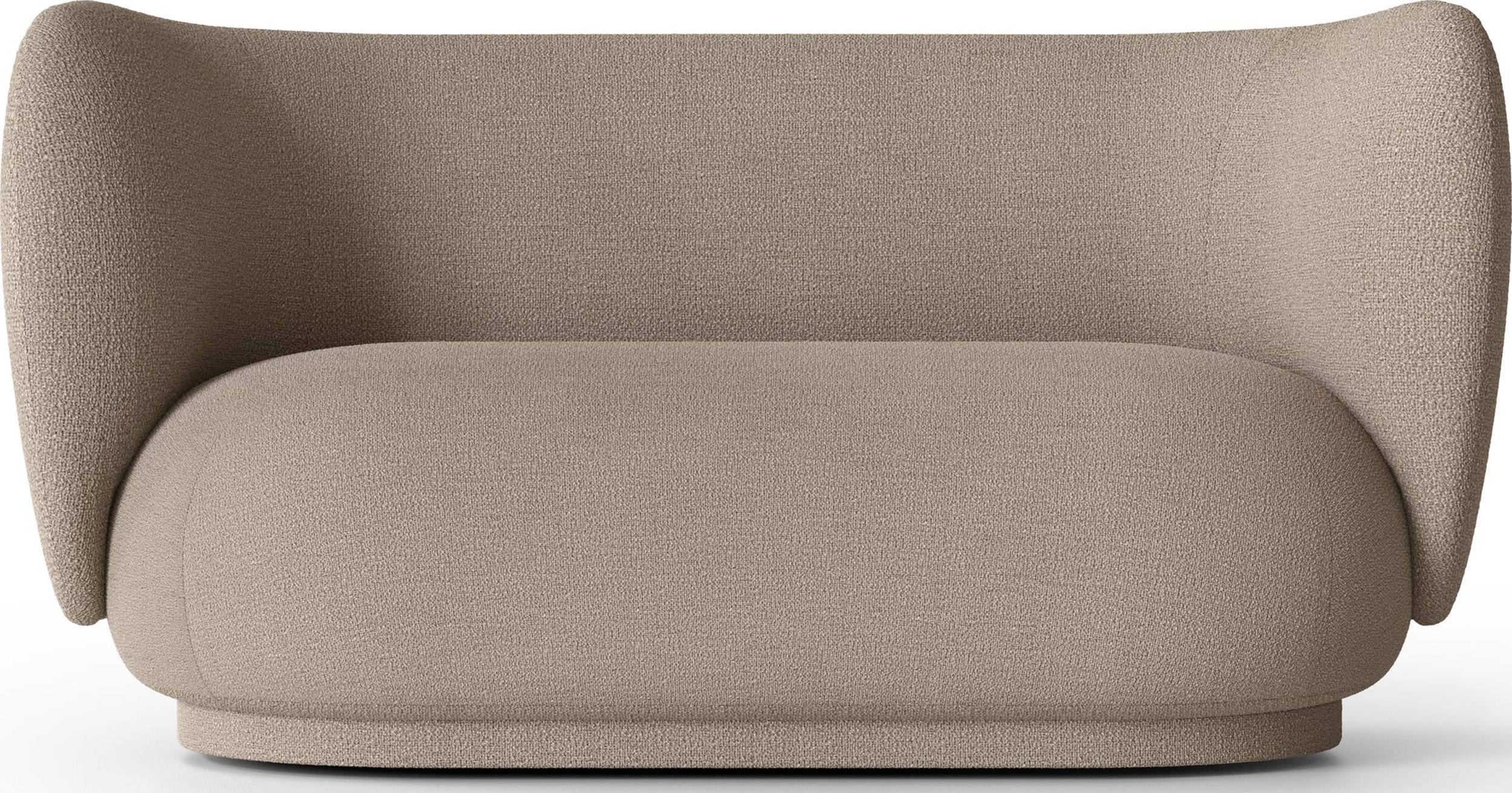 Sofa dwuosobowa Rico Bouclé piaskowa