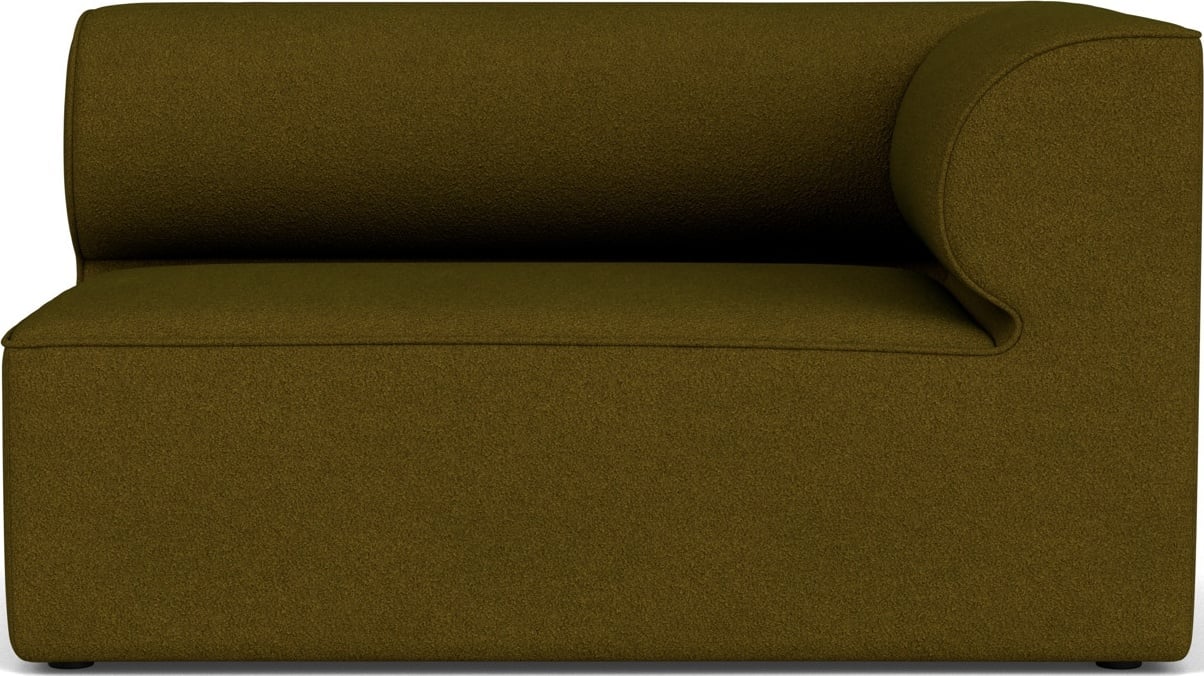 Narożnik prawostronny sofy modułowej Eave 86 x 129 cm ciemnozielony