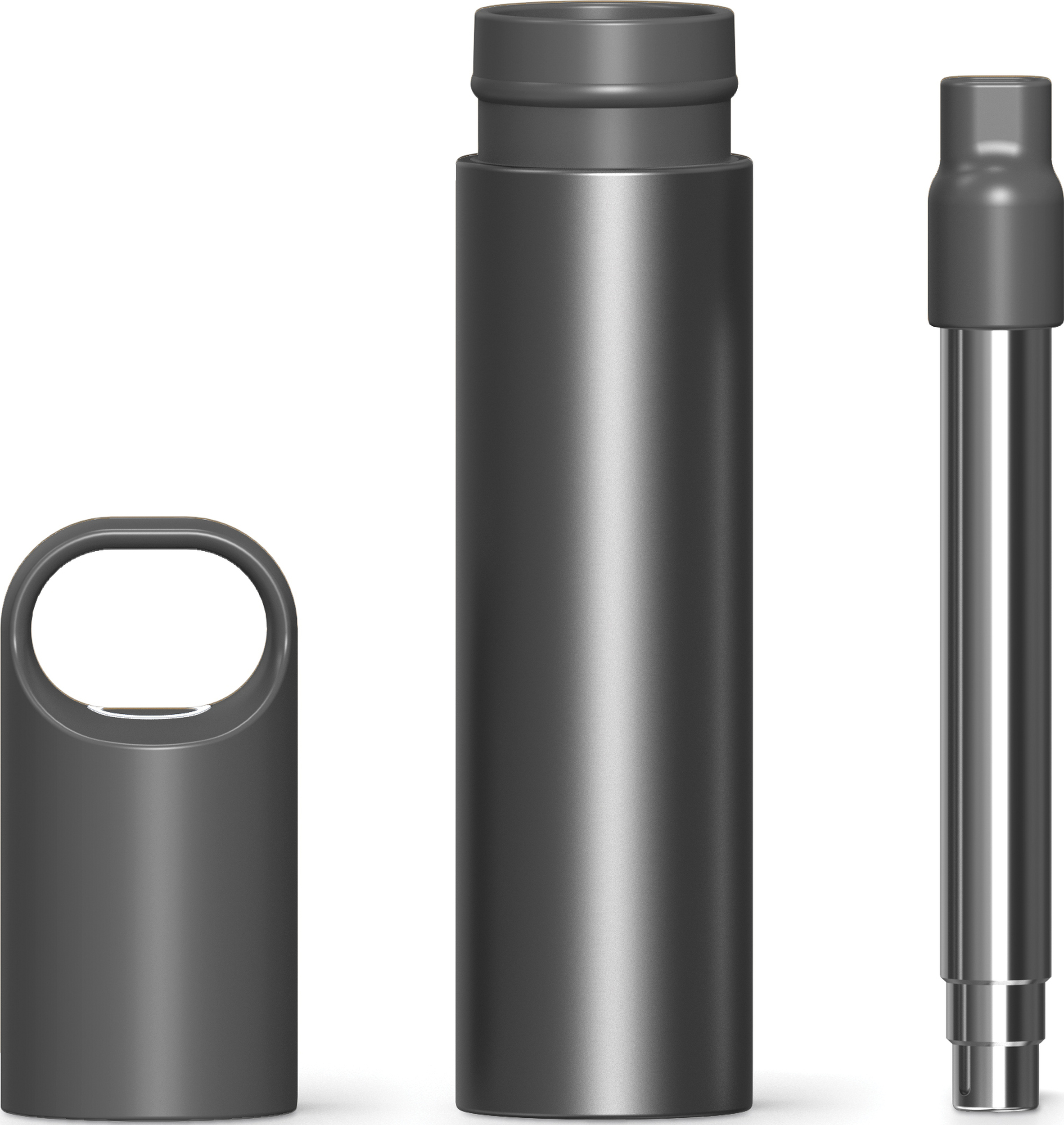 Słomka Nomaday gunmetal z dezynfektorem UV 3 el.