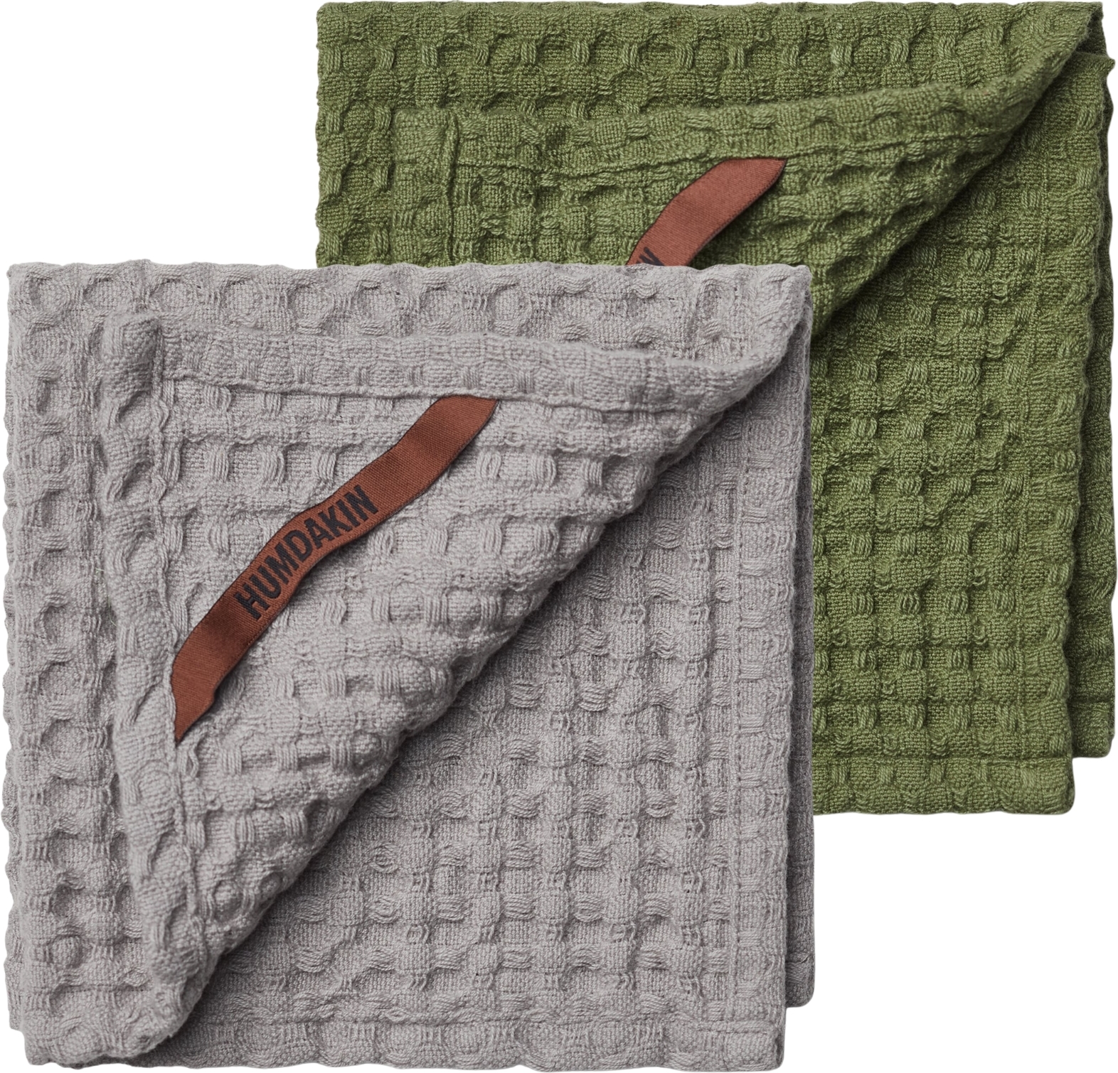 Ściereczki do naczyń Humdakin Waffel 28 x 28 cm beżowa i zielona 2 szt.