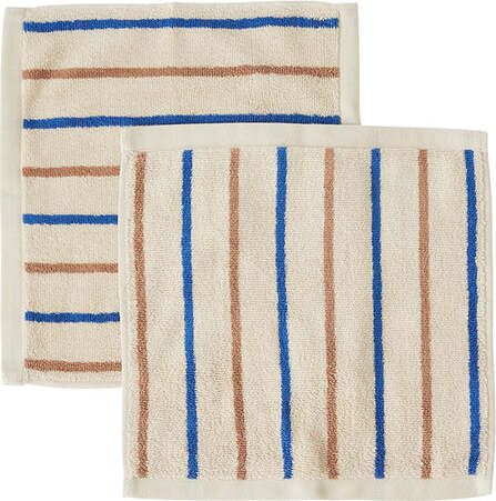 Ręcznik Raita 30 x 30 cm niebiesko-brązowe 2 szt.