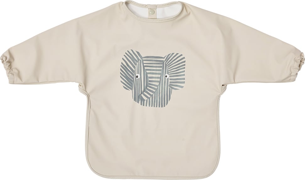 Śliniak z rękawami OYOY Erik Elephant 43 x 74 cm