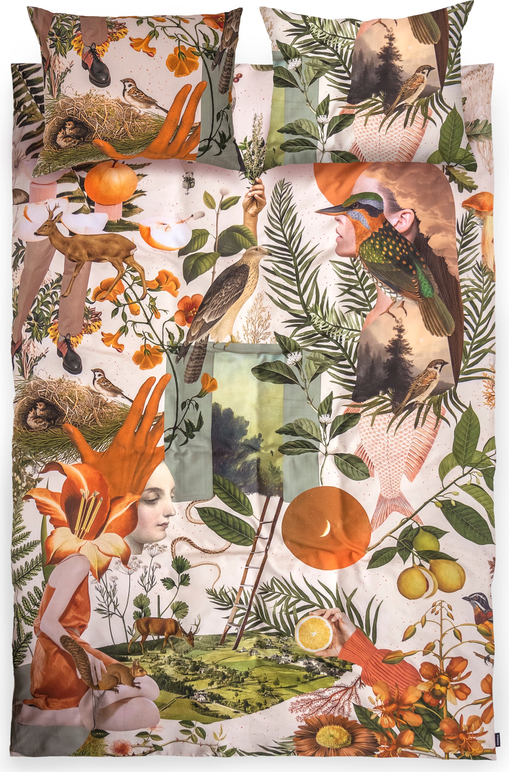 Pościel Liquid Memory 155 x 200 cm podwójna z 2 poszewkami na poduszki 70 x 80 cm