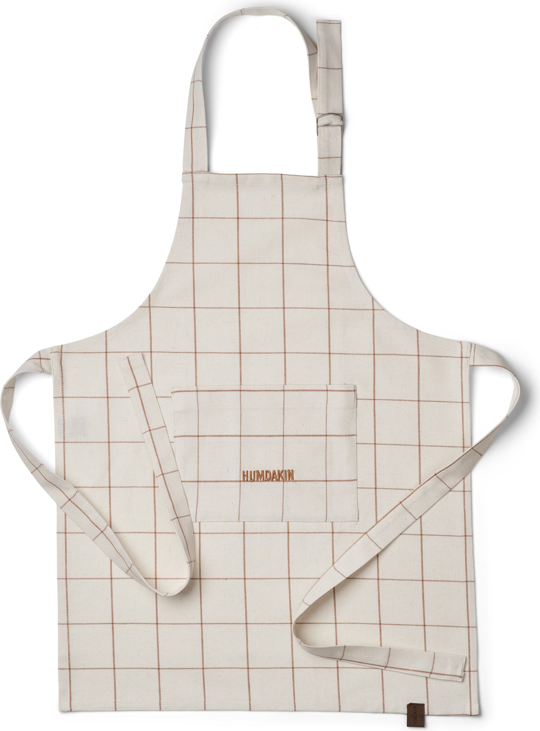 Fartuszek dziecięcy Humdakin Check jasnobrązowy