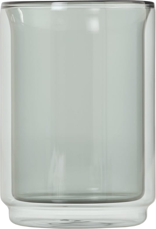 Szklanka z podwójnymi ściankami Impact 400 ml przezroczysta szara