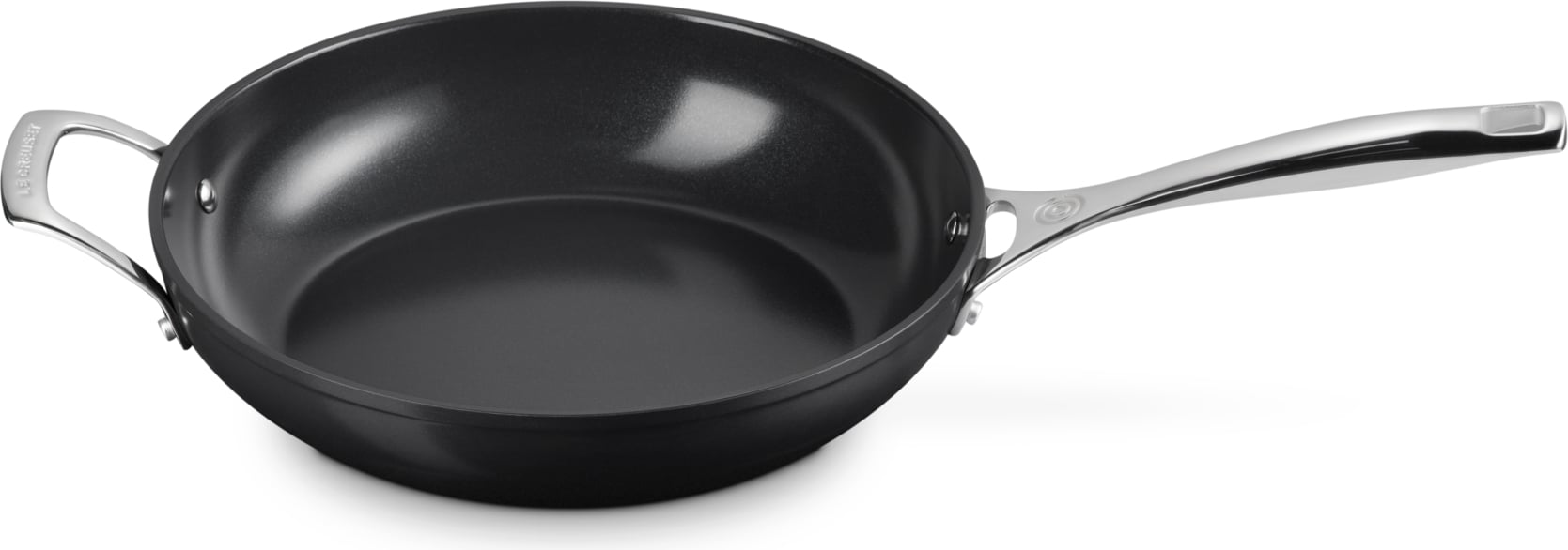 Patelnia Le Creuset głęboka 28 cm z powłoką ceramiczną z uchwytem