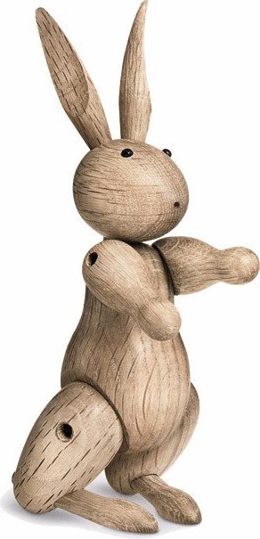 Dekoracja drewniana królik