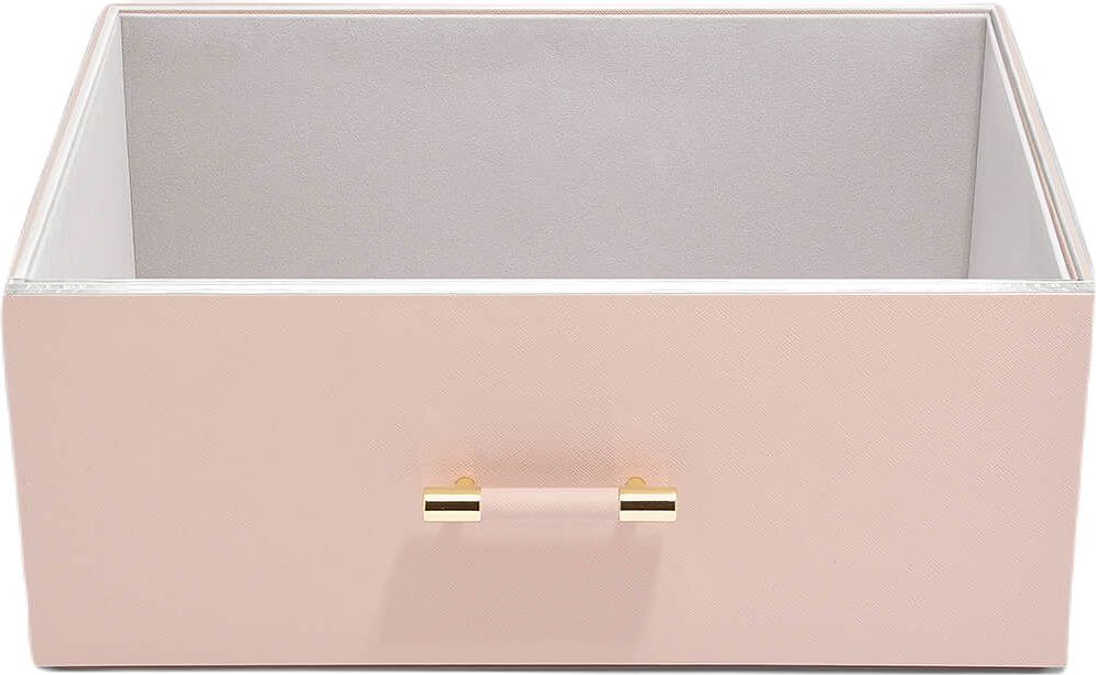 Pudełko do przechowywania Stackers Handled supersize różowe z akrylową pokrywką