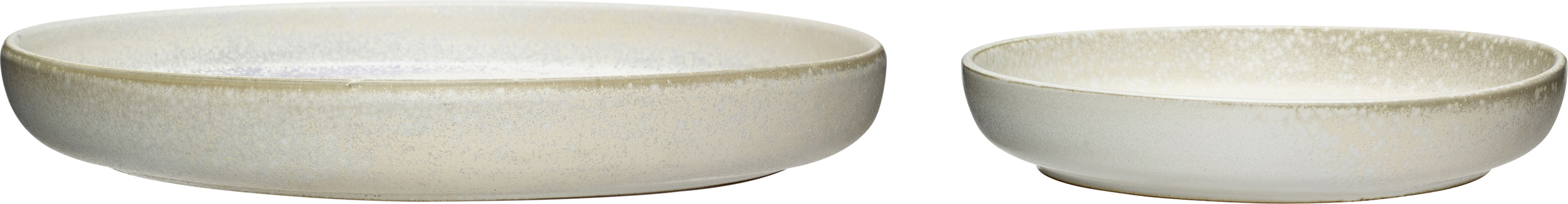 Misa Hübsch płaska biała 2 szt.