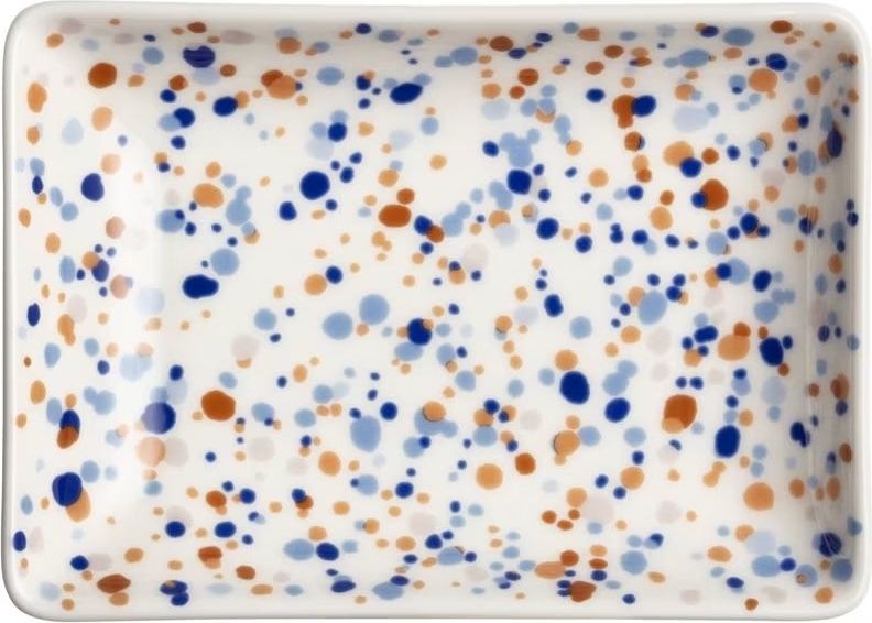 Taca dekoracyjna Oiva Toikka Helle 15 cm brązowo-niebieska